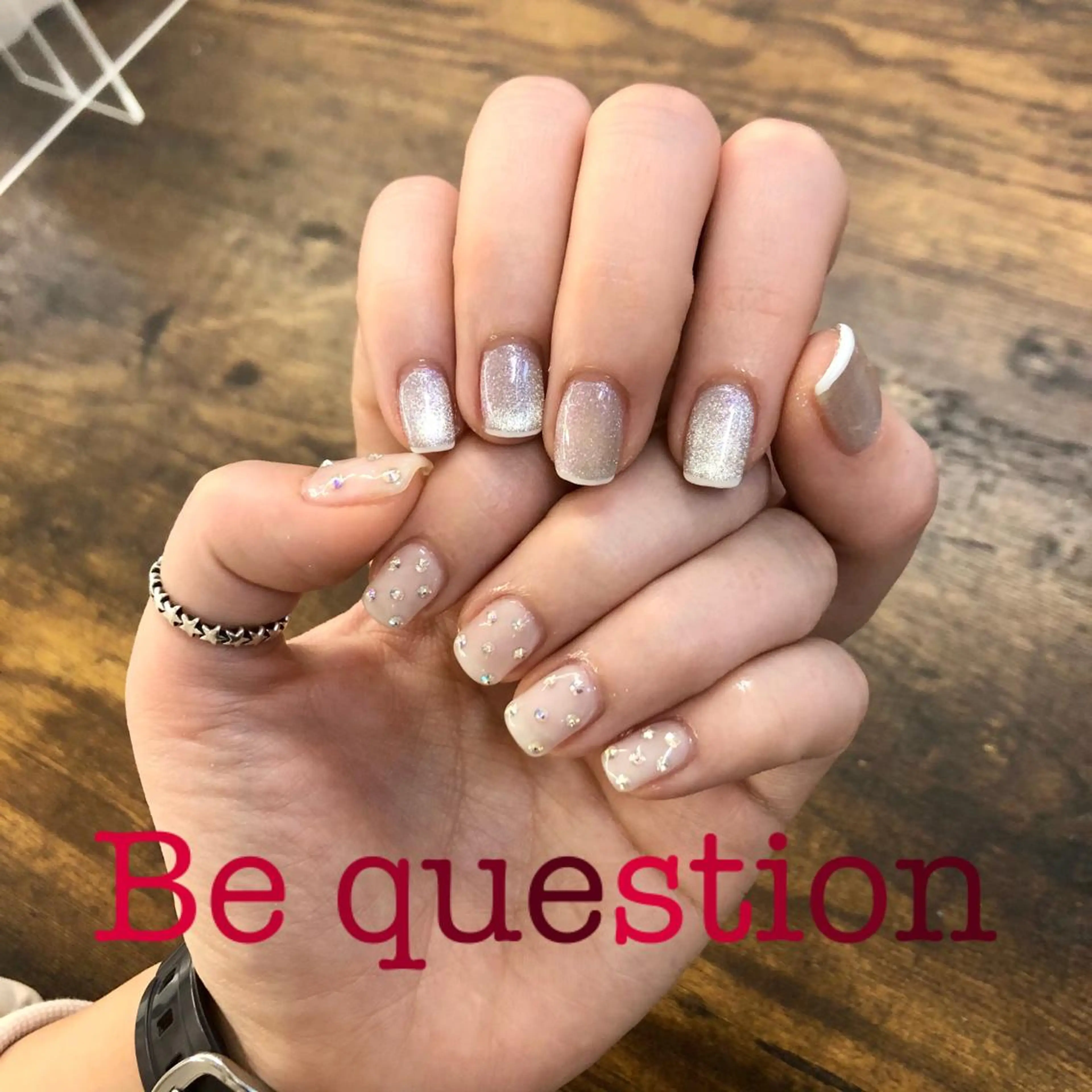 ネイル オーロラネイル マグネットネイル ハンドネイル ueki junのネイルデザイン