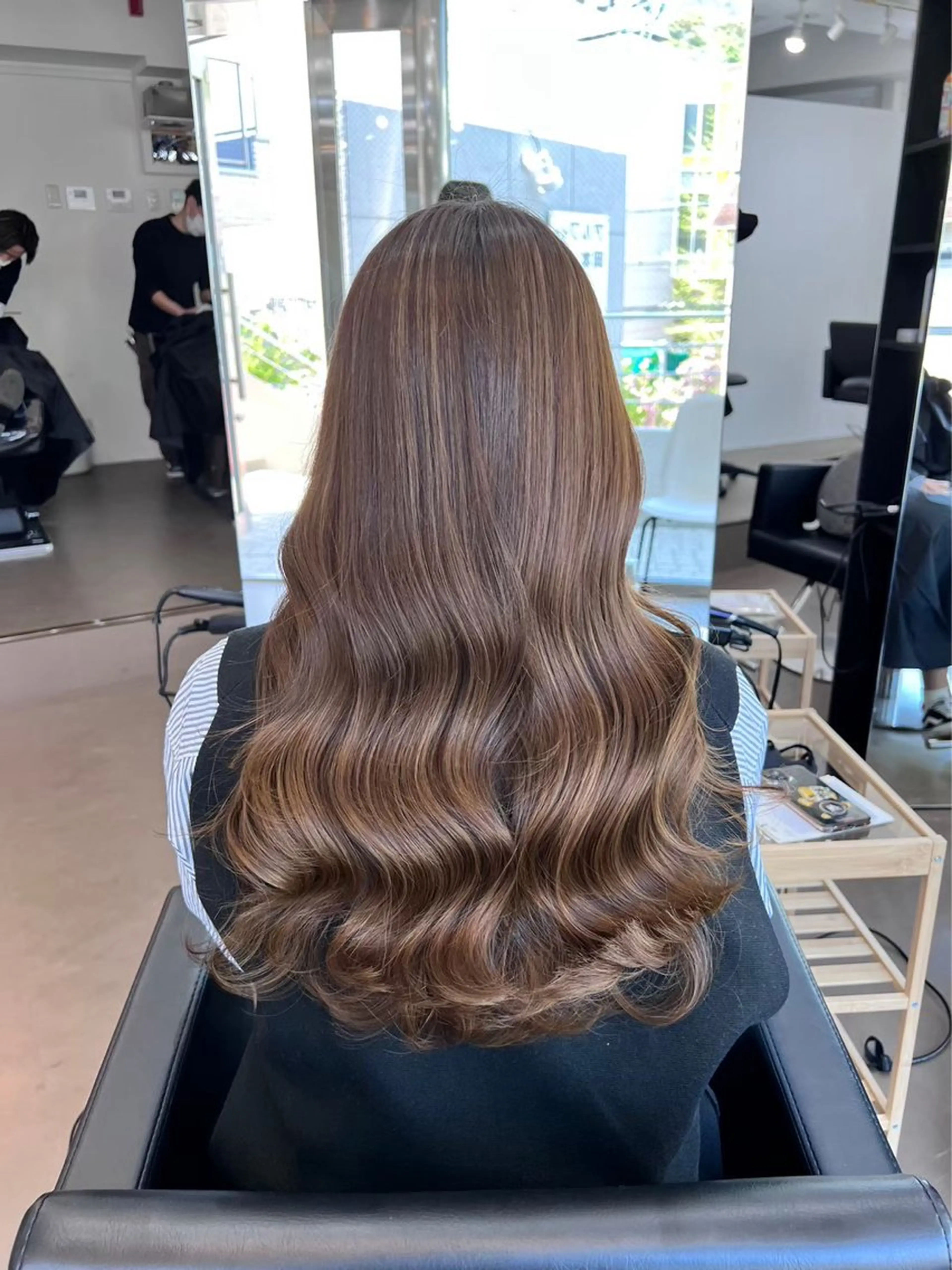 ロング カラー 川元 春奈のヘアスタイル