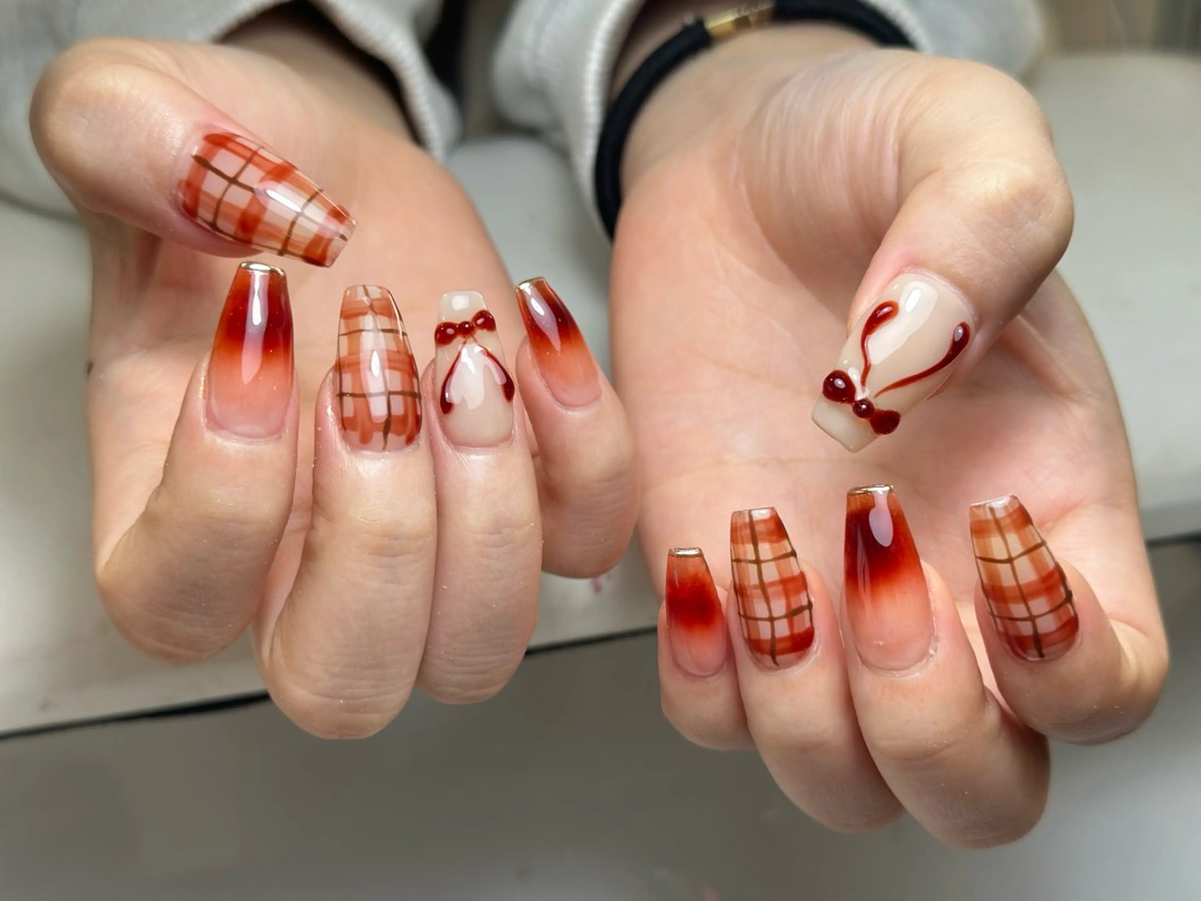 ネイル アートネイル ジェルネイル マグネットネイル ハンドネイル JennNail_ マオのネイルデザイン