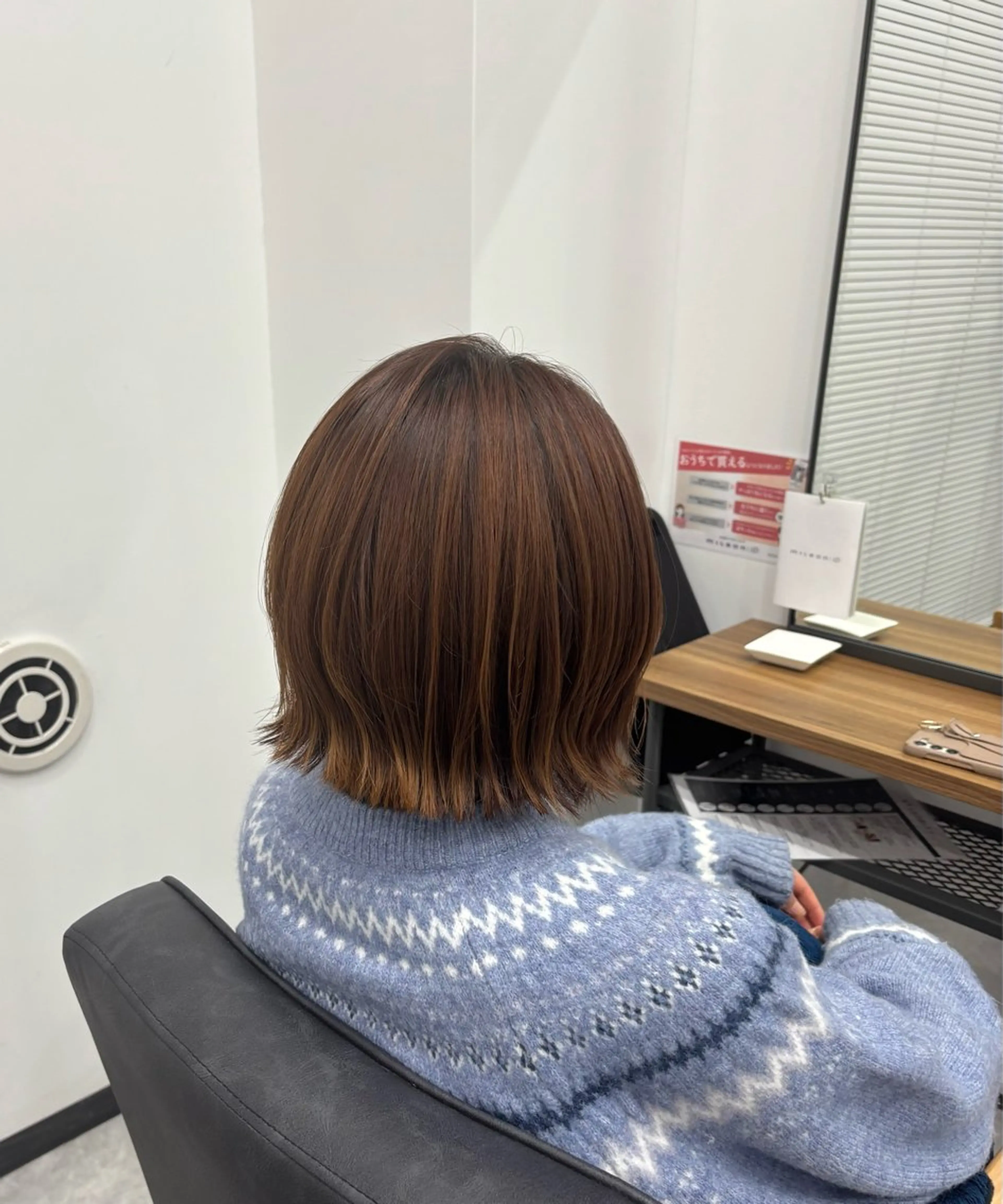 ショート ボブレイヤー ボブ レイヤーカット ふじたまりん /暗髪艶カラー🩶のヘアスタイル