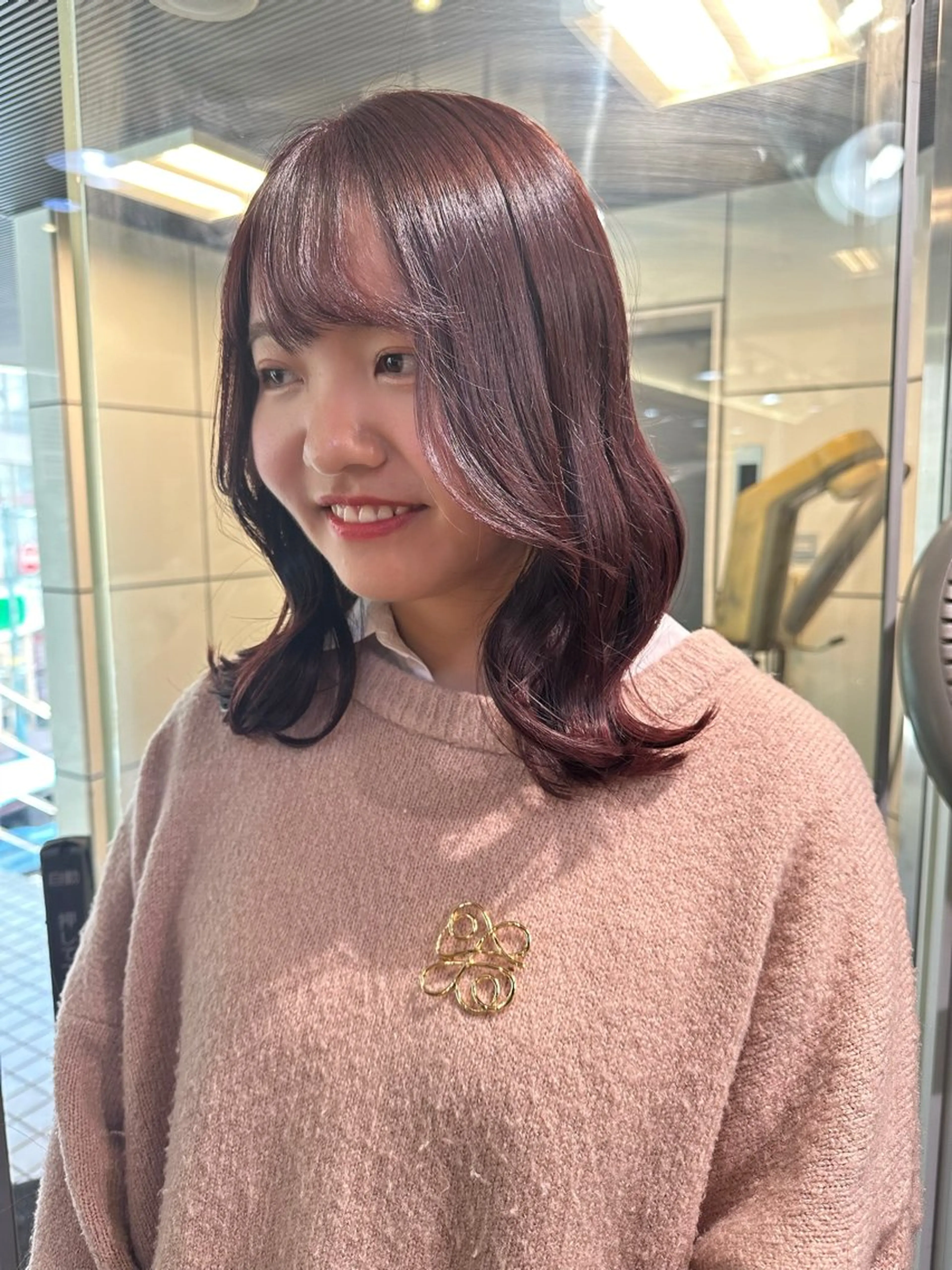 セミロング セミロングパーマ 髪質改善 韓国風ヘア レイヤーカット トリートメント ZESTbis/ Kanami🪐💕のマツエク・マツパデザイン