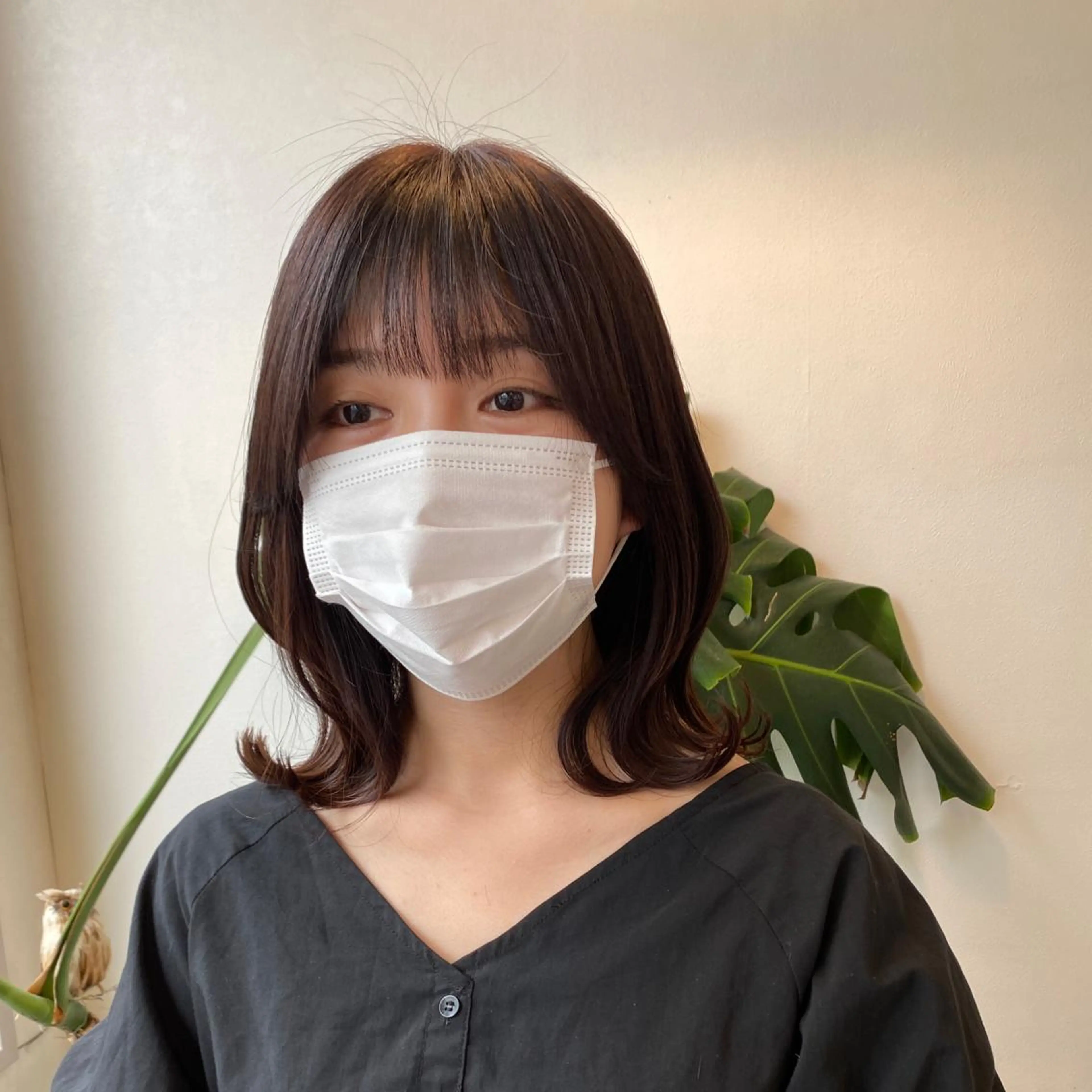 ミディアム カラー ヘアアレンジ ボブ くびれヘア カット ヘアカラー ナカジ🌸ロブ/ボブ /前髪🌸のヘアスタイル