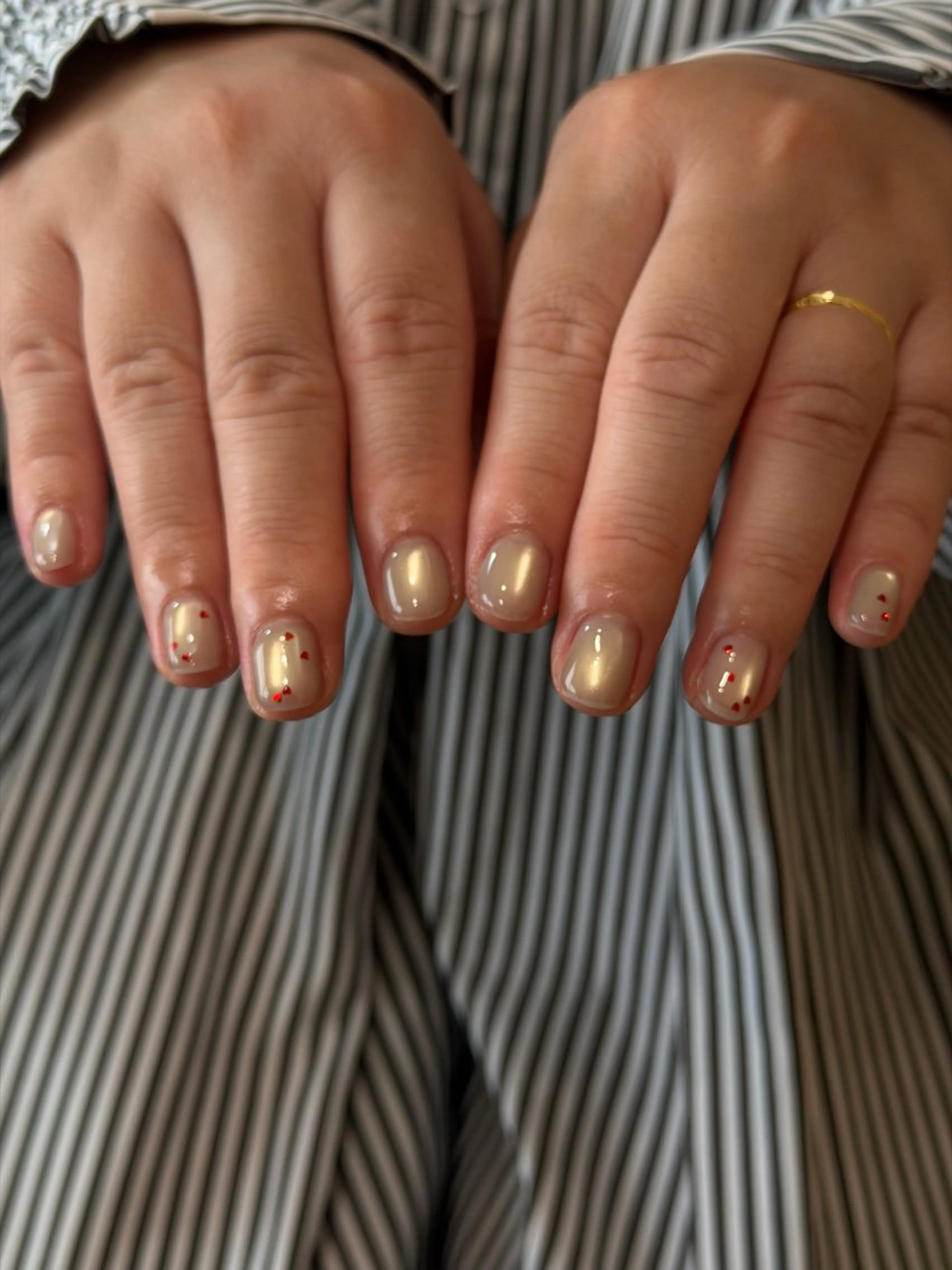 ネイル ハート 氷ネイル・うるうるネイル ハンドネイル Nroom.所属・Nroom. /はるのネイルデザイン