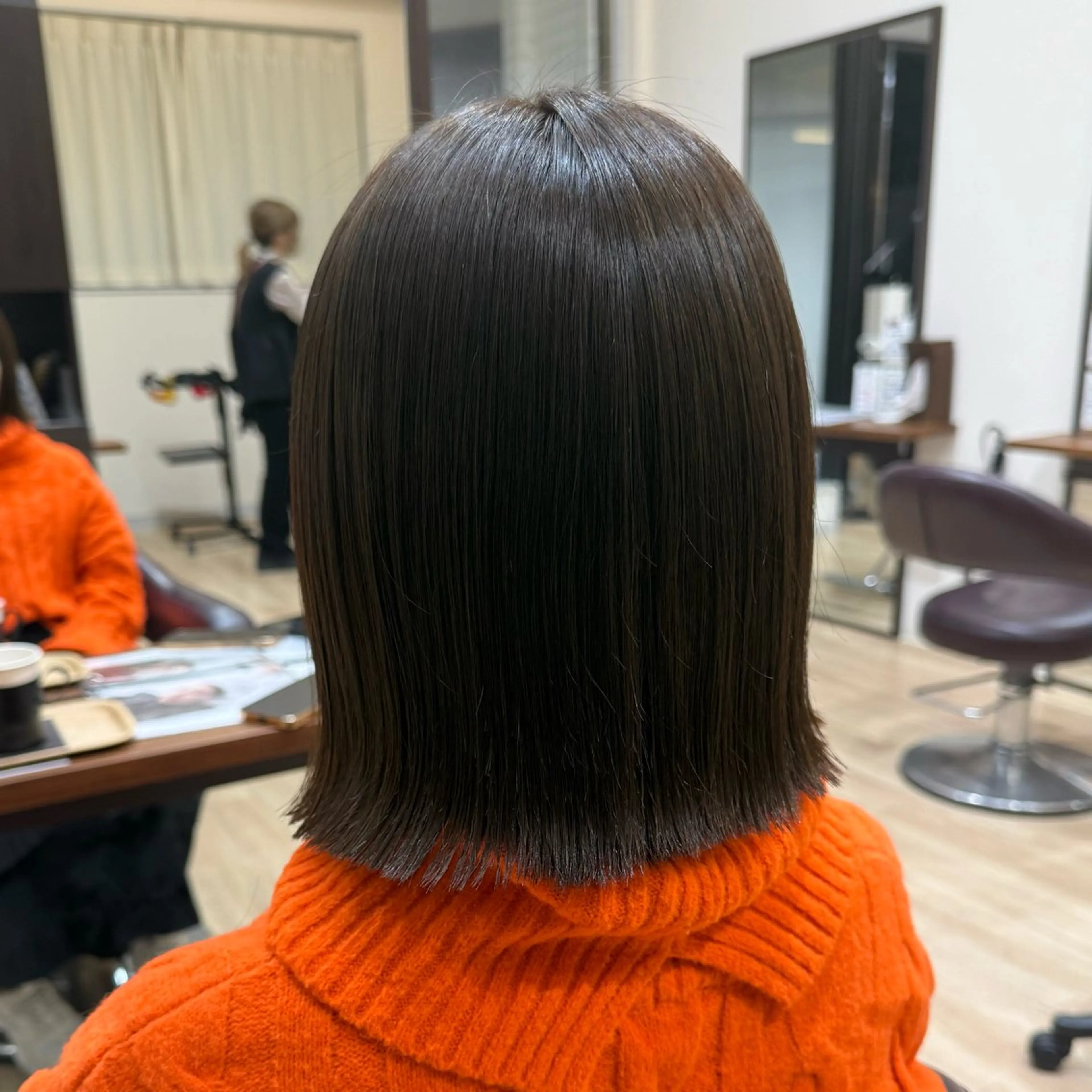 ミディアム カット ヘアカラー トリートメント ショート/ボブ特化 🌷ゆうなのヘアスタイル