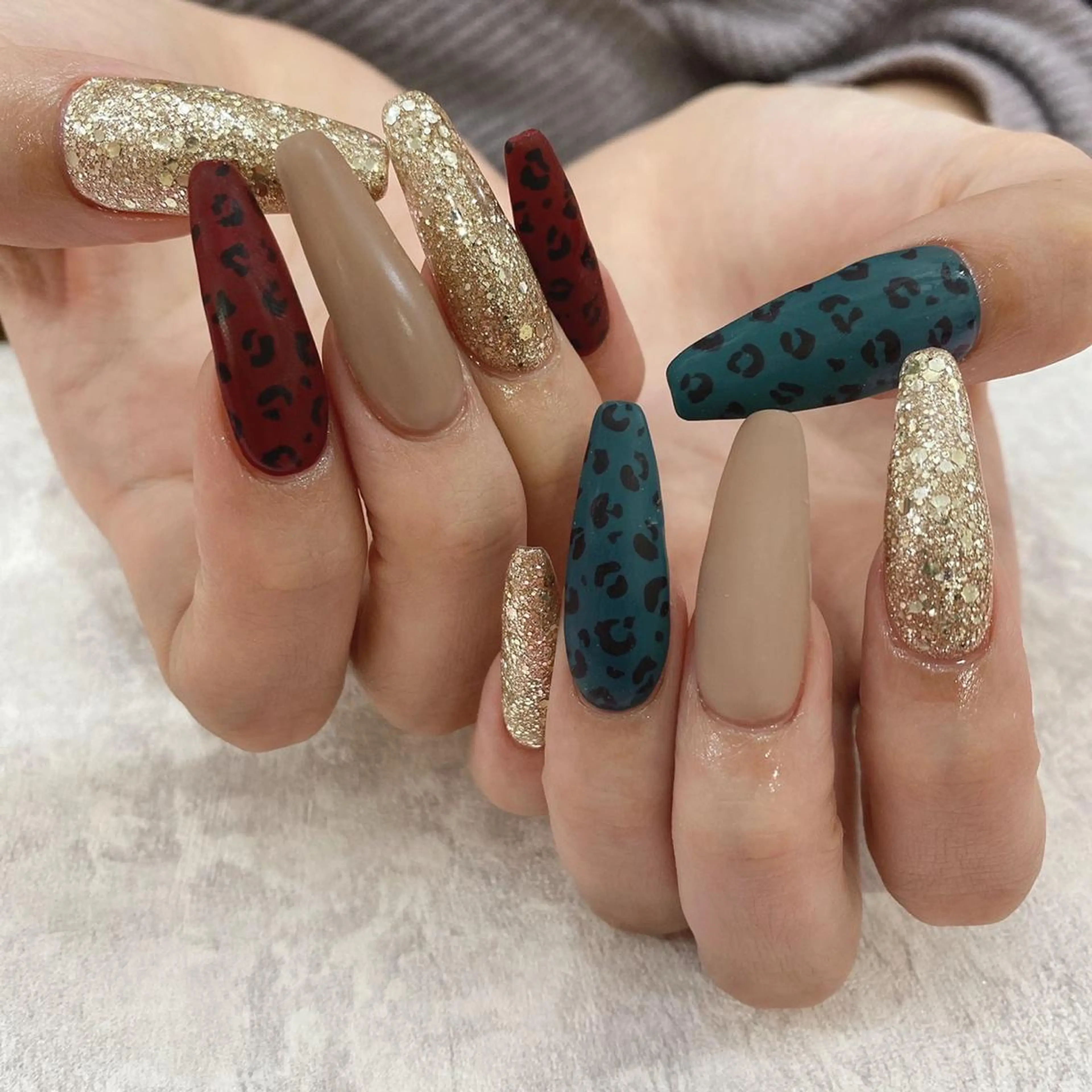 ロング ネイル ハンドネイル cho nailのネイルデザイン