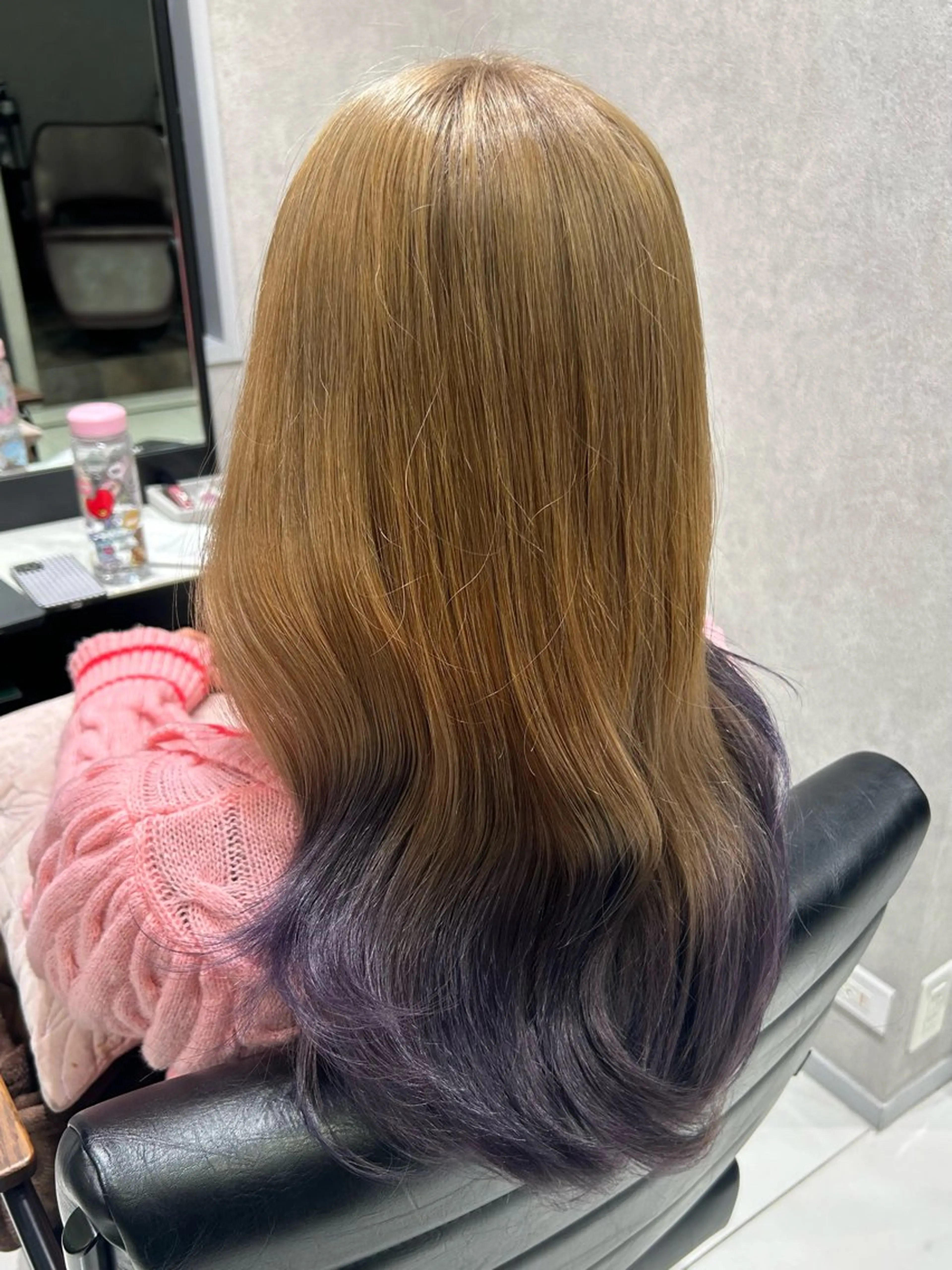 カラー グラデーションカラー 透明感カラー🩵 束感まつげ🪼海月のヘアスタイル