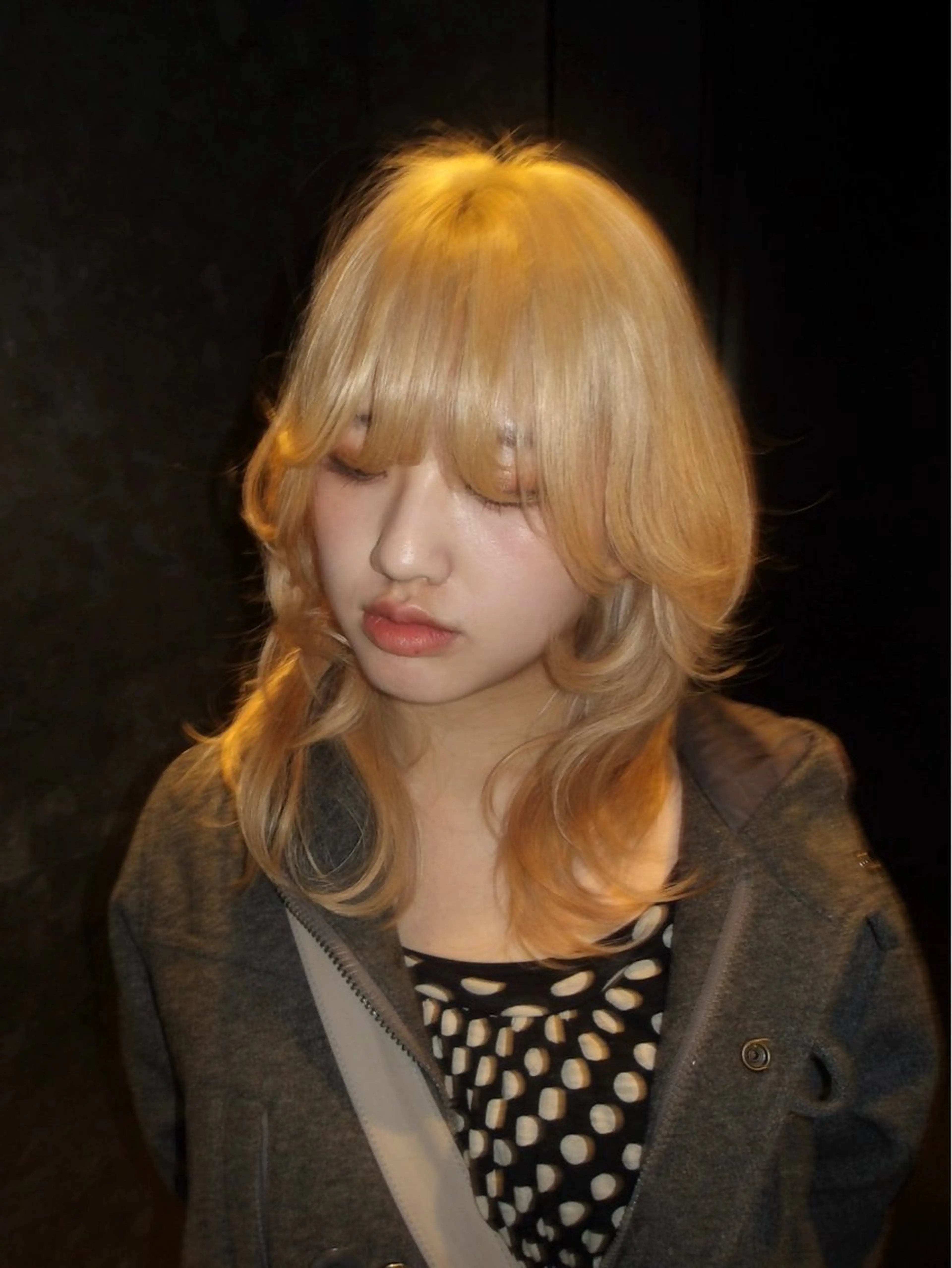 セミロング カラー kanoh hinakoのヘアスタイル