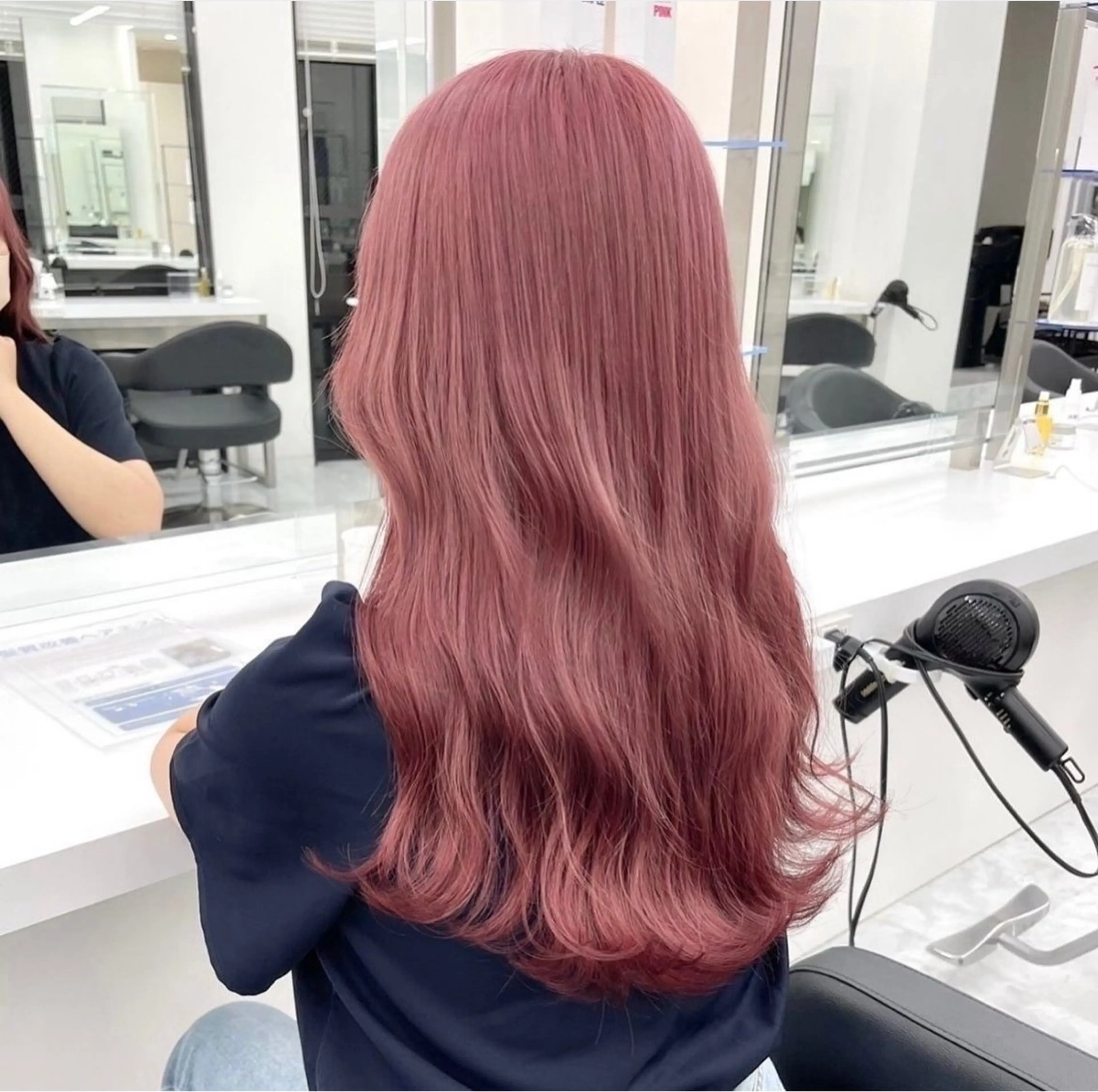 ロング ヘアカラー トリートメント ヘアセット NANA🥀韓国ヘア /レイヤー/暖色🥀のヘアスタイル