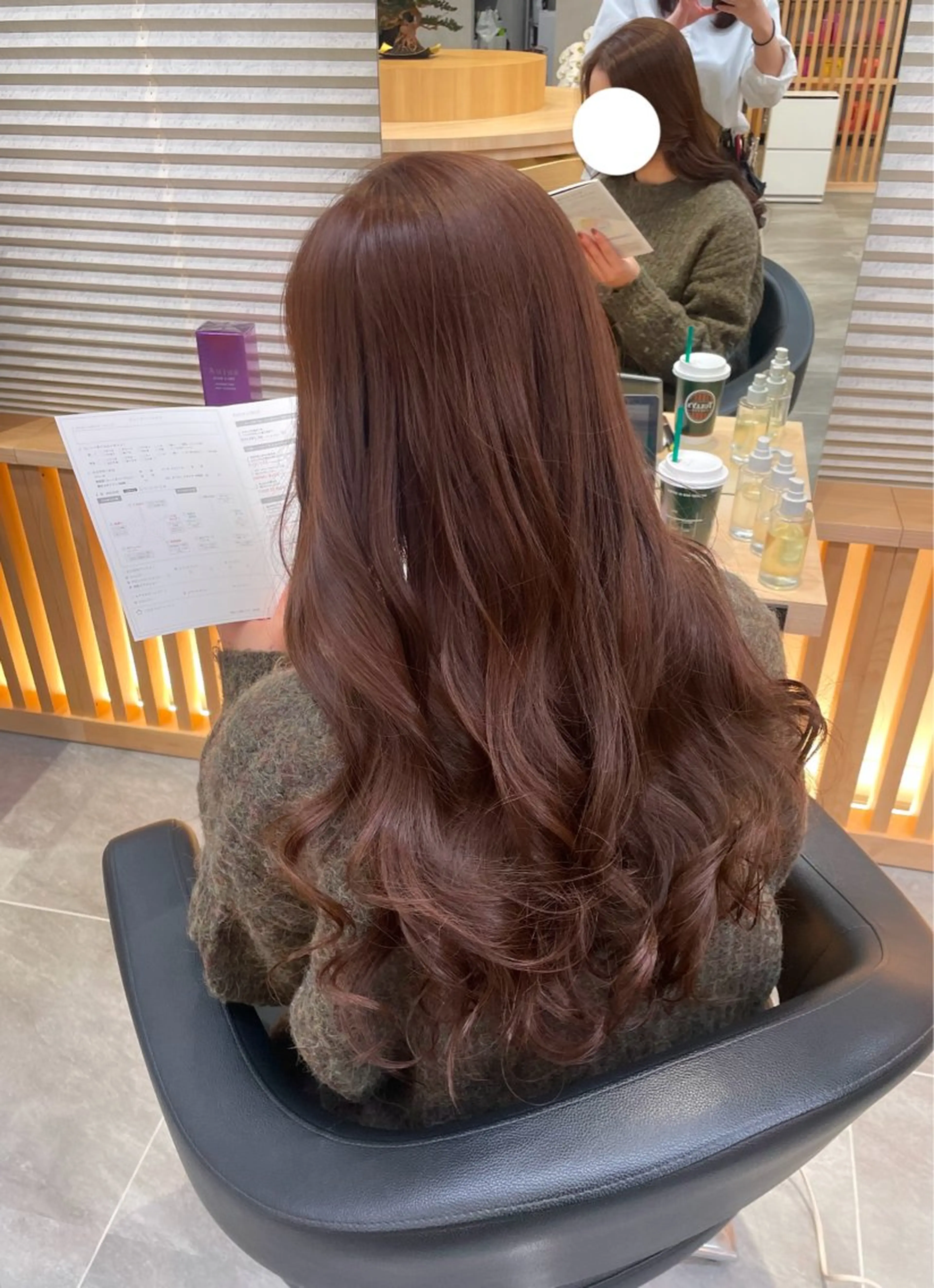 ロング カラー ヘアカラー トリートメント ヘッドスパ ヘアセット nana【艶髪】/ 顔まわり/縮毛矯正のヘアスタイル