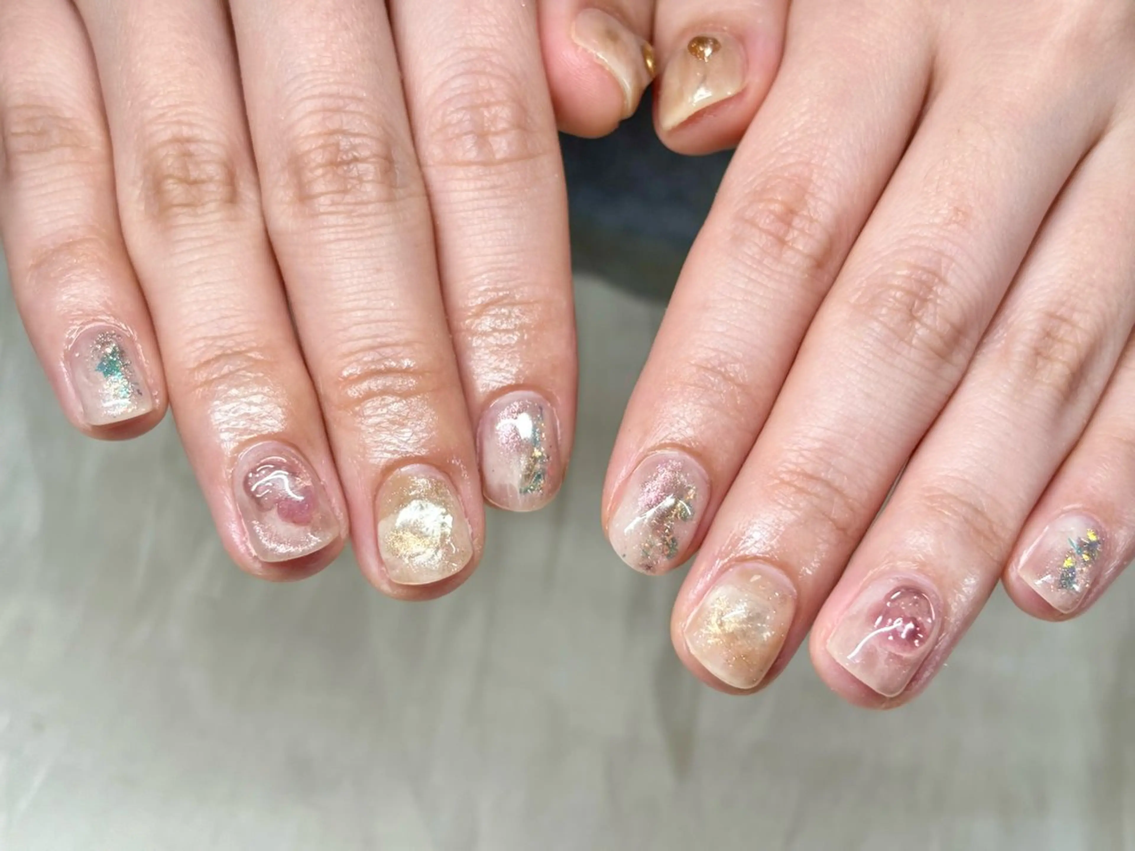 ネイル ジェルネイル ニュアンスネイル N.KIRARI hanaのネイルデザイン