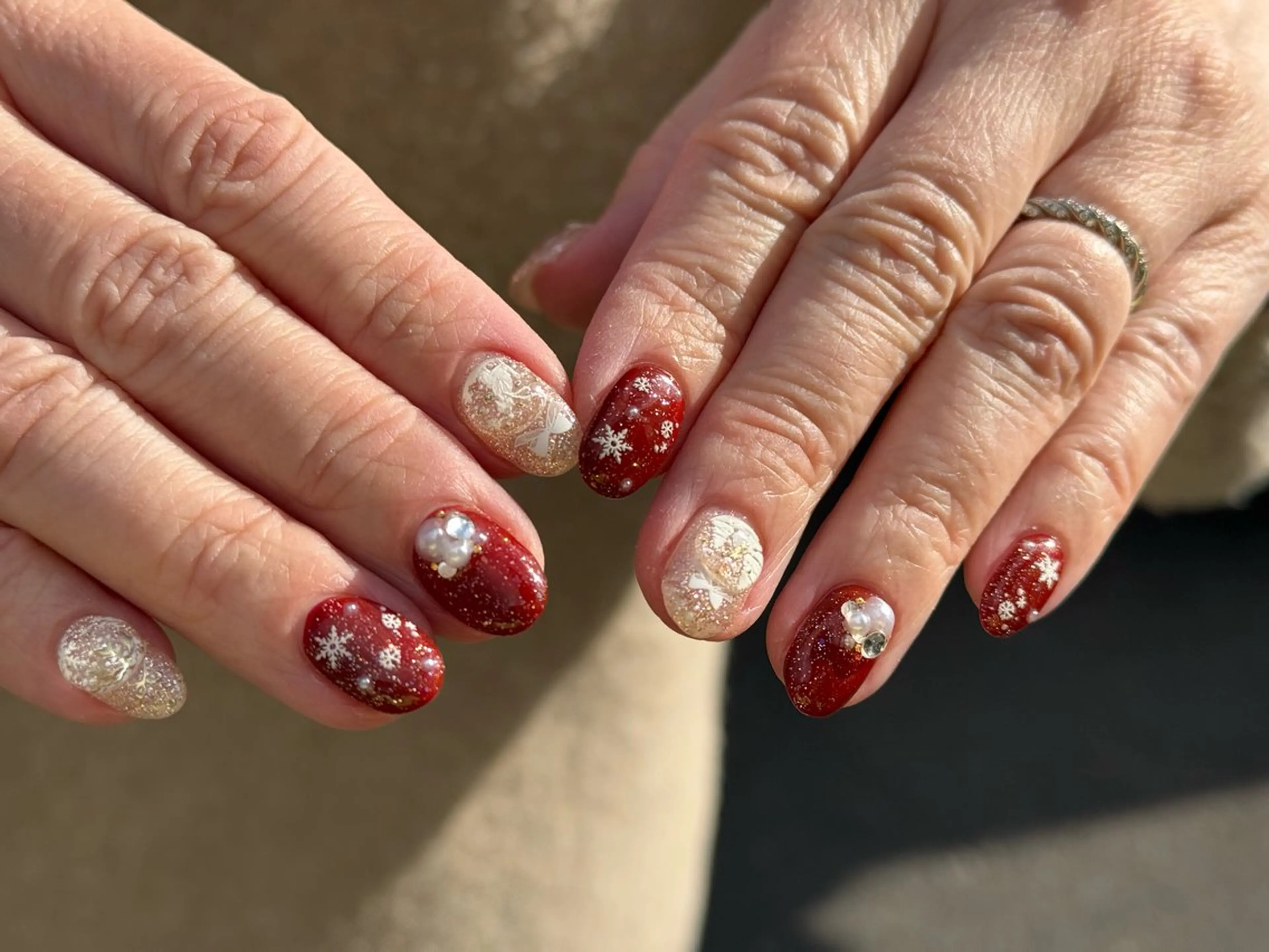 ネイル 冬ネイル クリスマス Collection Nailsaronのネイルデザイン