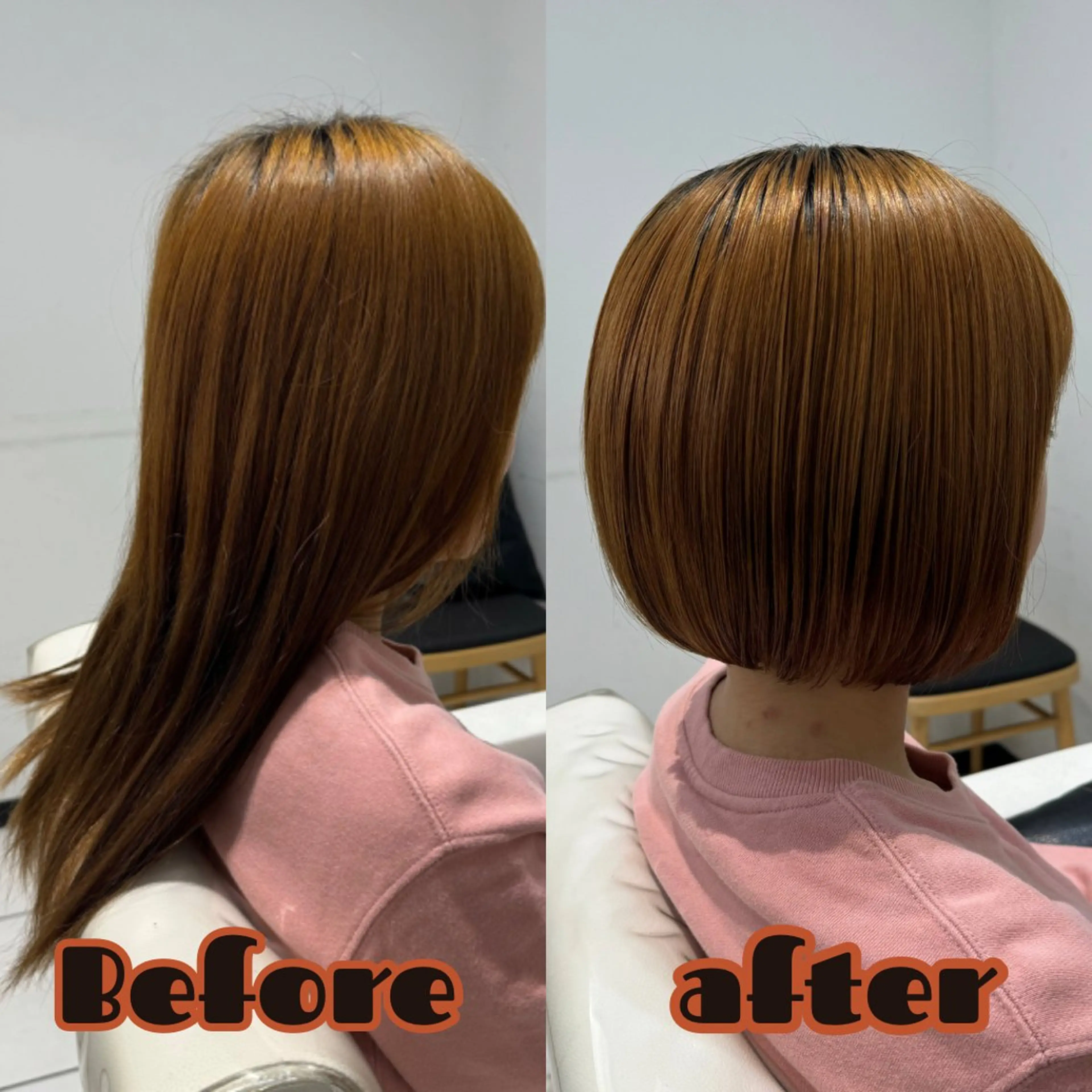 ショート カット トリートメント YASU🍎ボブ/ 赤系カラー/髪質改善のヘアスタイル