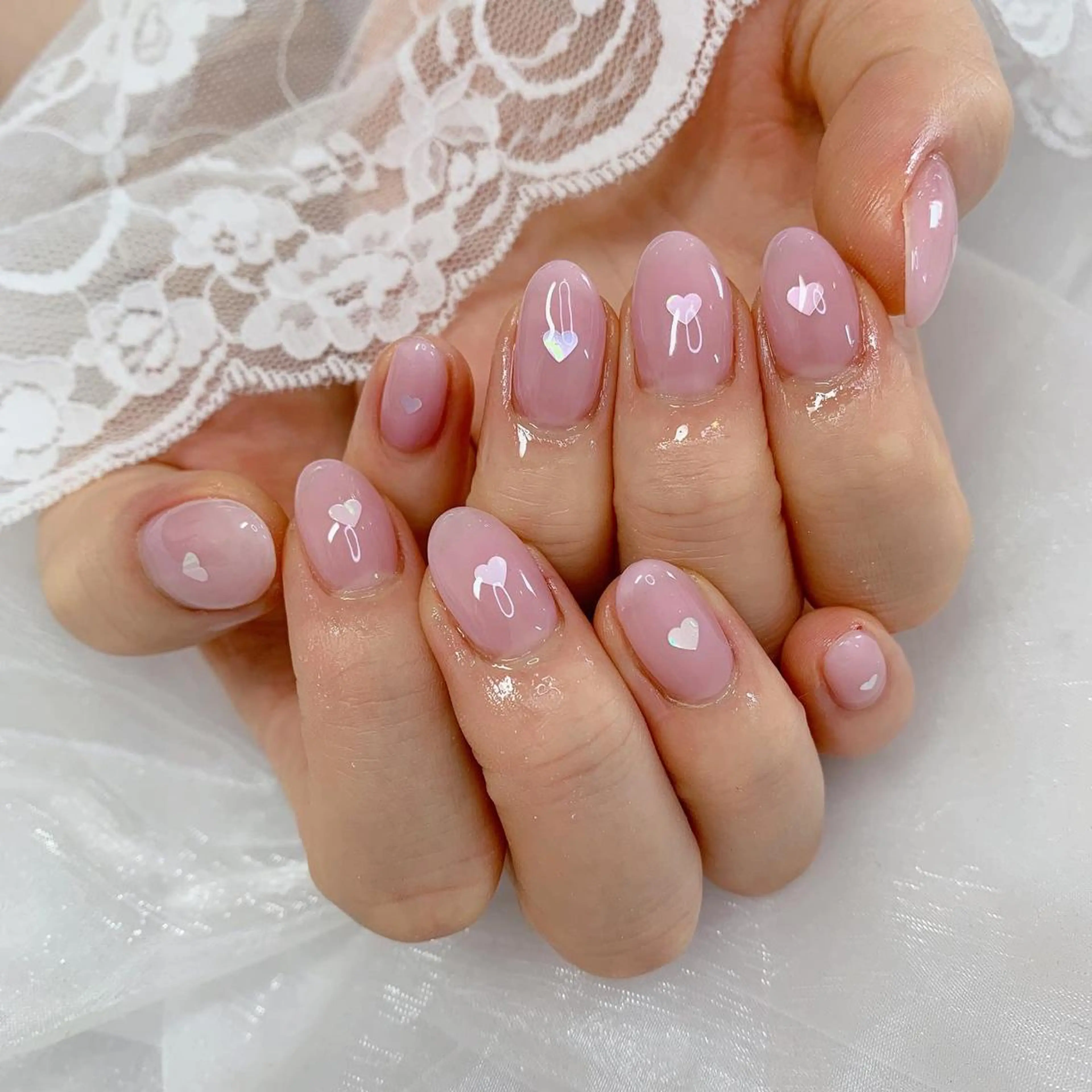 ネイル ハンドネイル La neige* yuki 🥯🍑のネイルデザイン