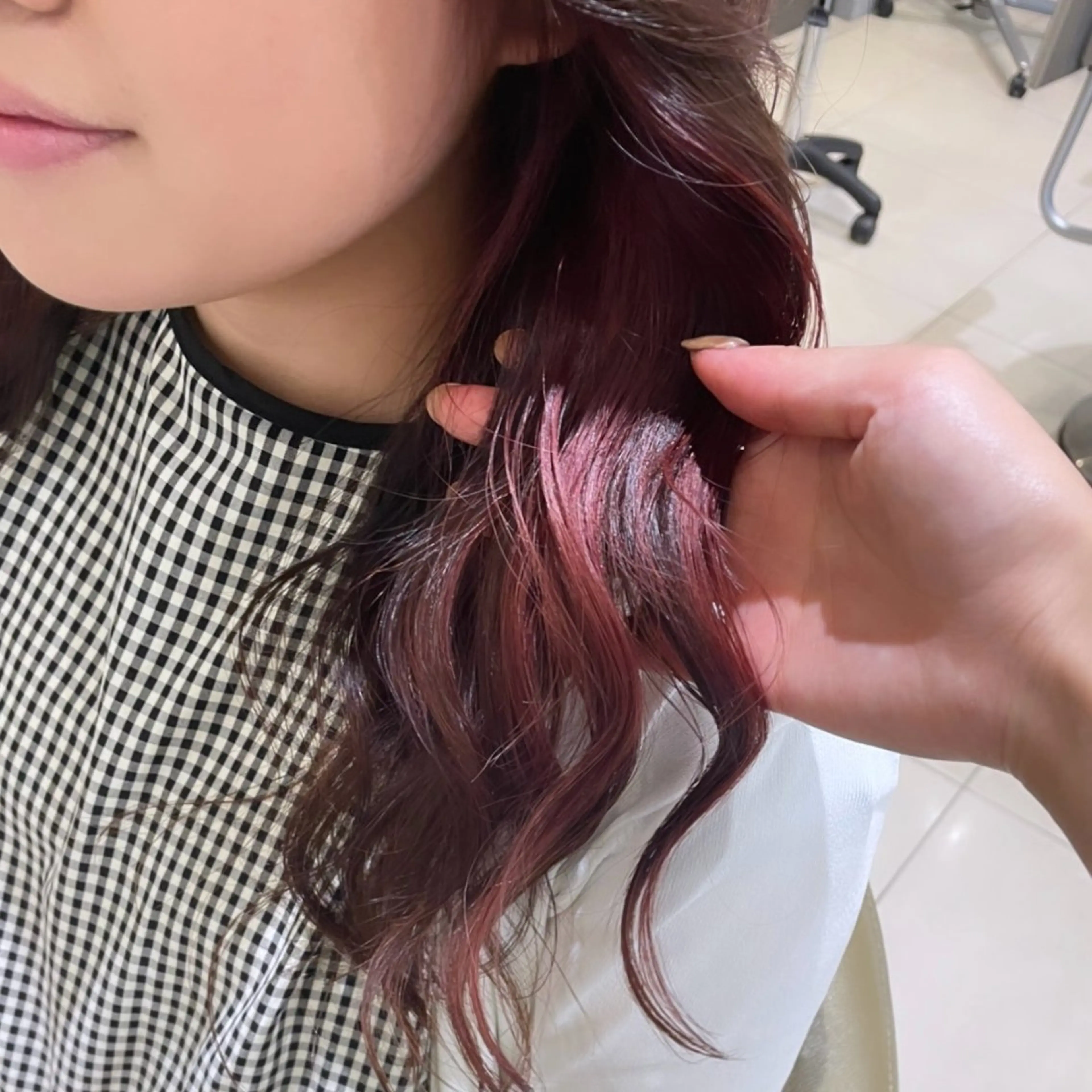 ロング カラー ヘアアレンジ 高円寺/艶カラー/ レイヤーカットのヘアスタイル