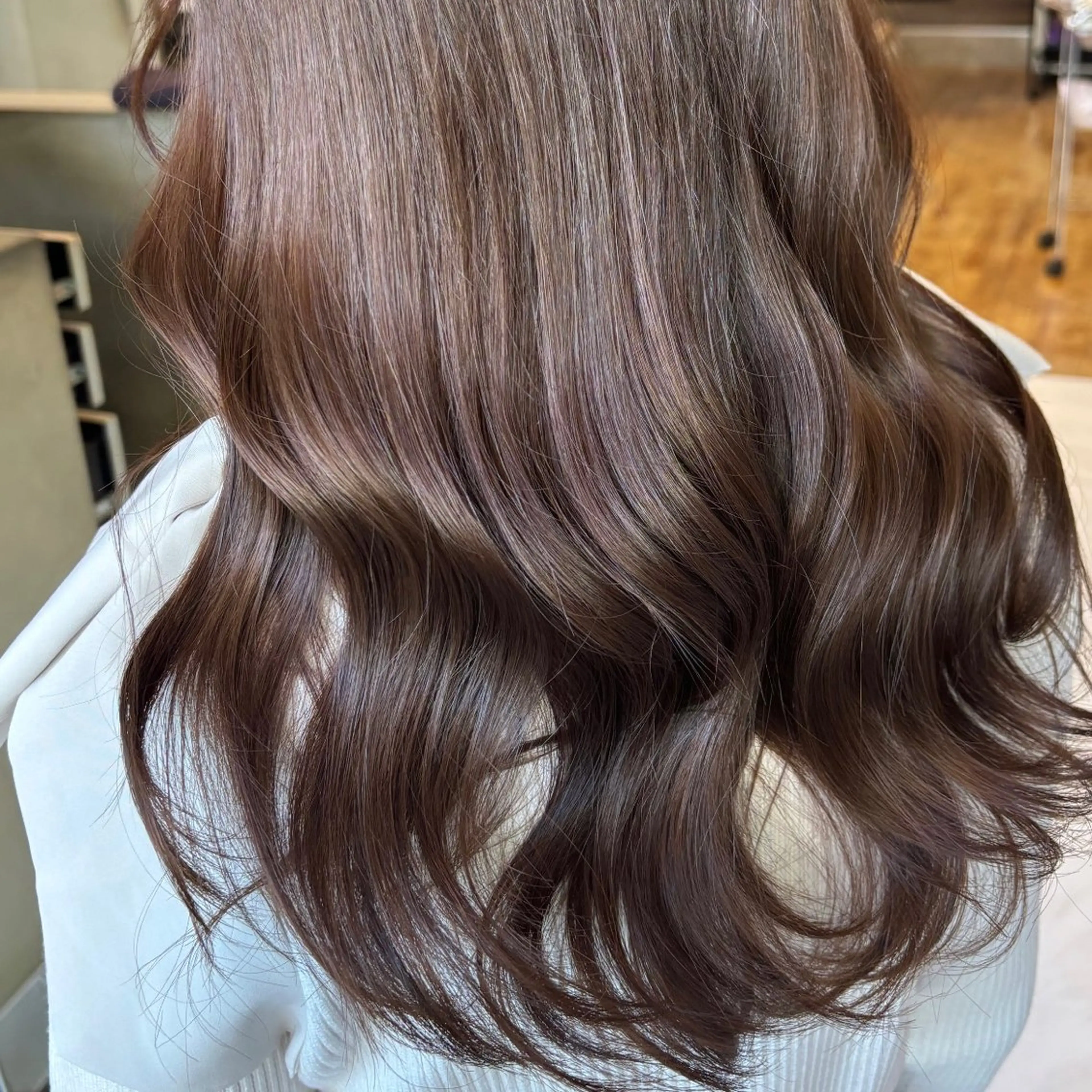 セミロング カラー D'na所属・🩰艶髪柔らかカラー ／サクラ🩰のヘアスタイル