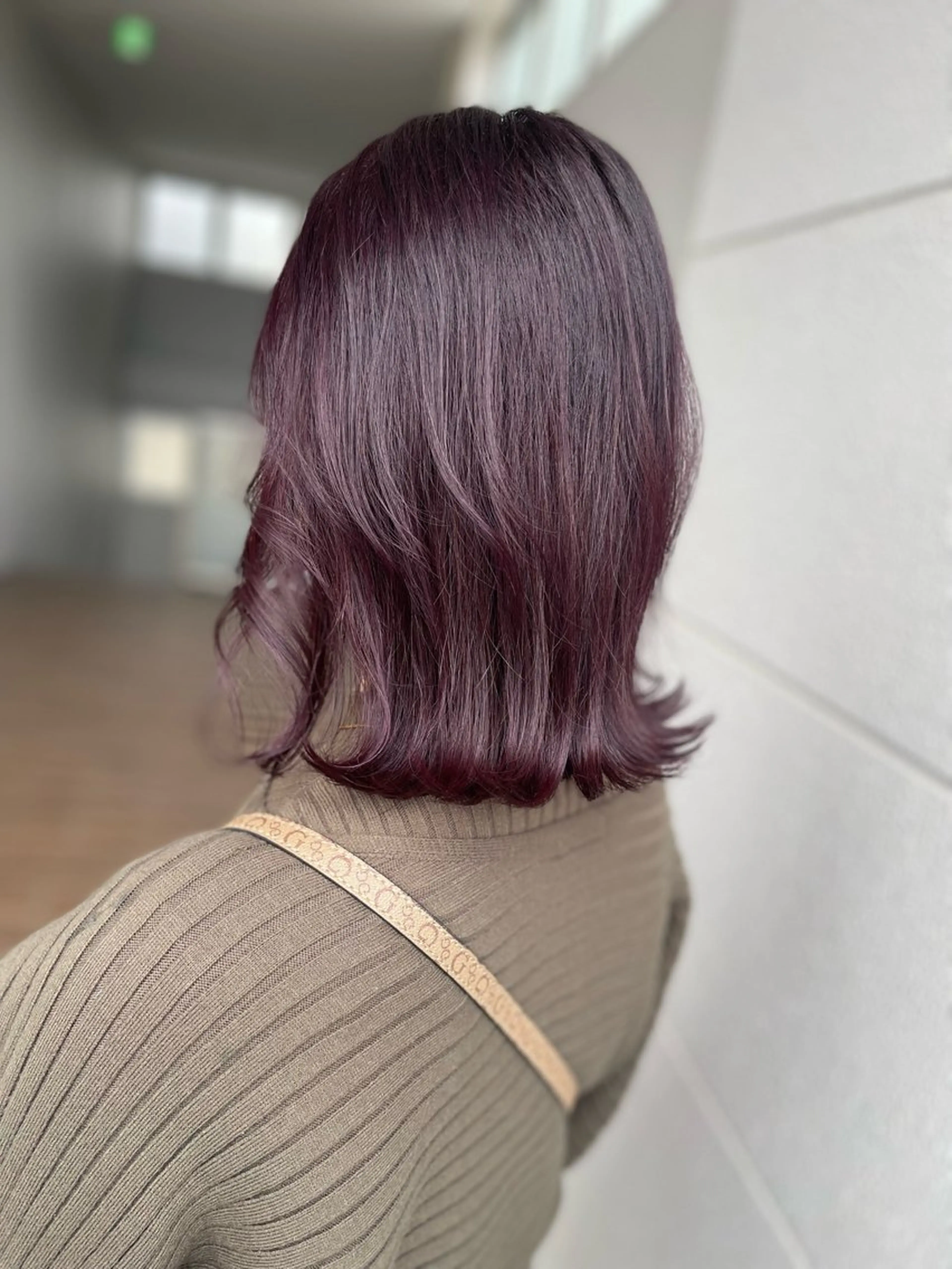 ミディアム カラー ブリーチ カット ヘアカラー トリートメント hairdesign Granz 平成店所属・志賀 美沙のヘアスタイル