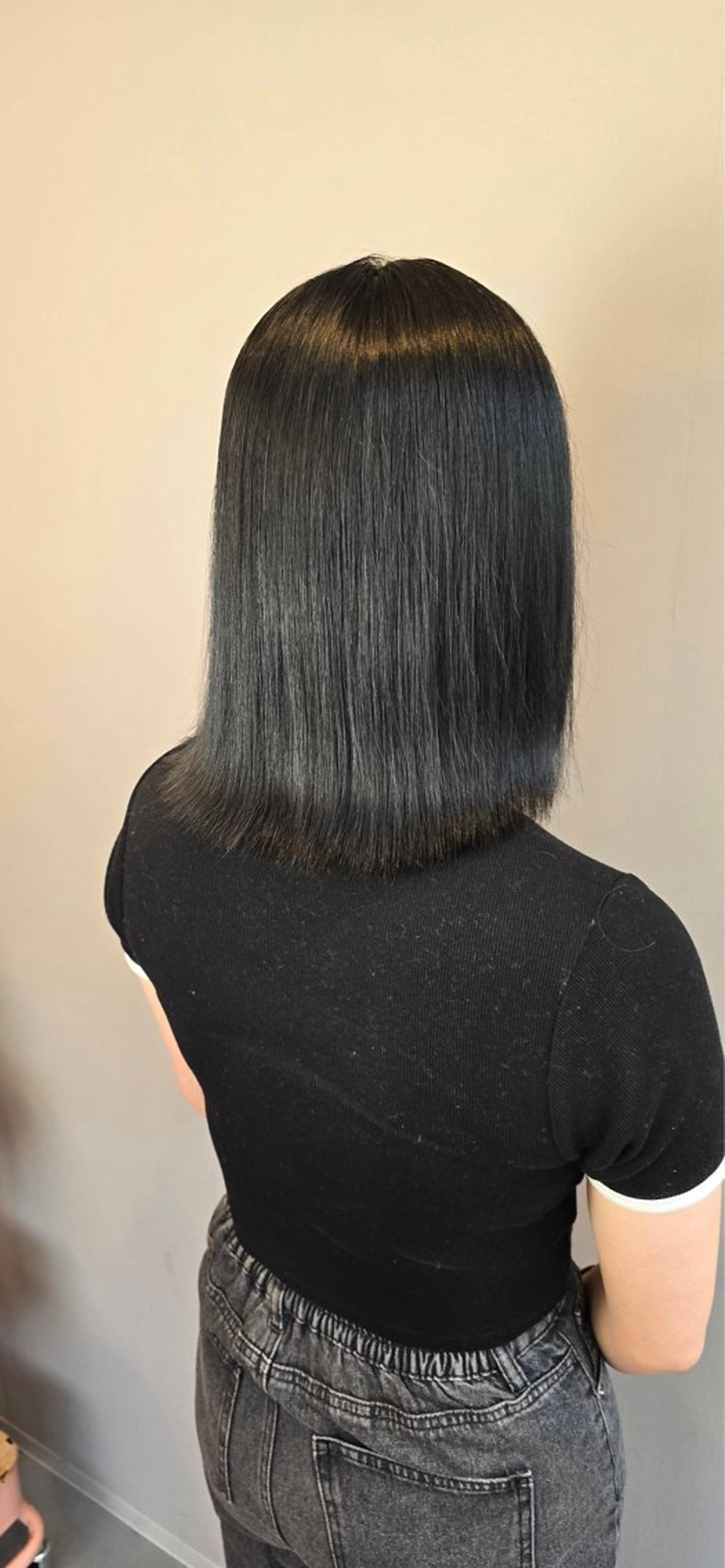 ミディアム カラー 黒髪 カット ヘアカラー トリートメント ダブルカラー/艶髪/ エクステ/HIROのヘアスタイル