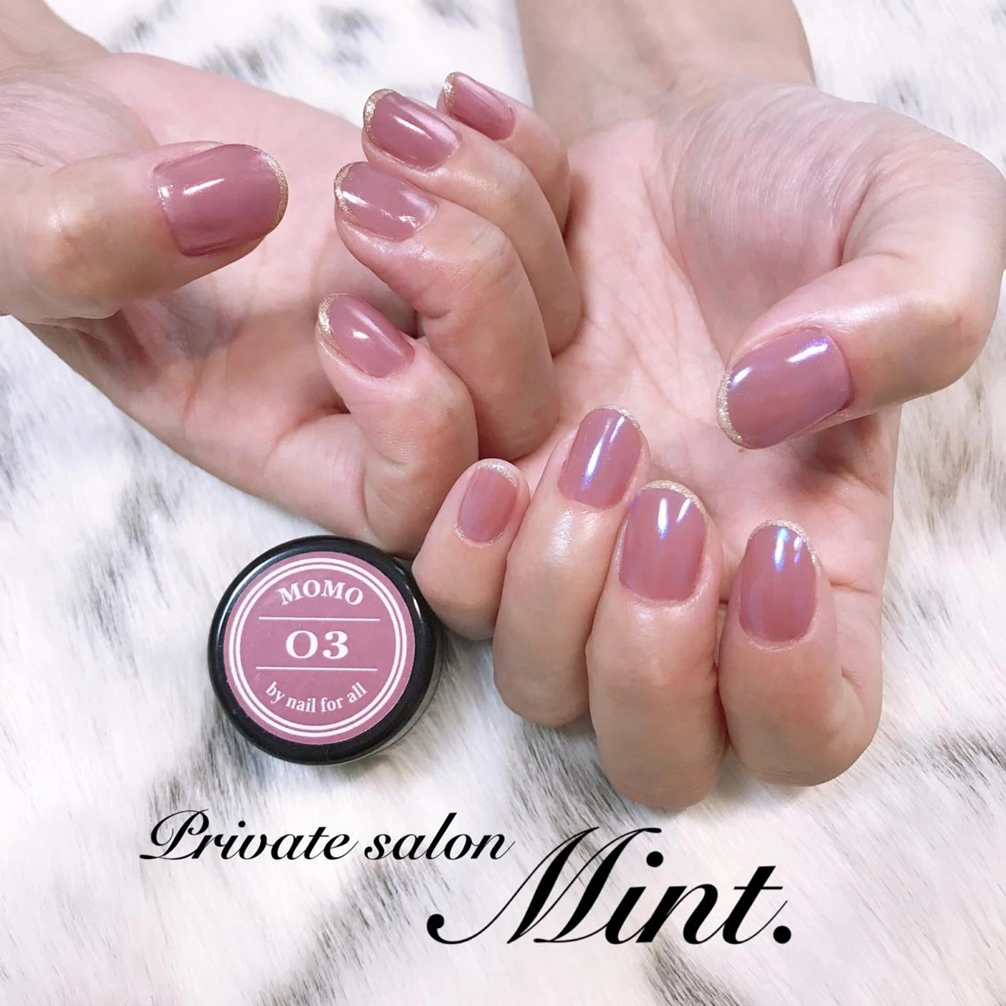 ショート ネイル ジェルネイル ラメ(グリッター) ワンカラーネイル ハンドネイル Mint. nailのネイルデザイン