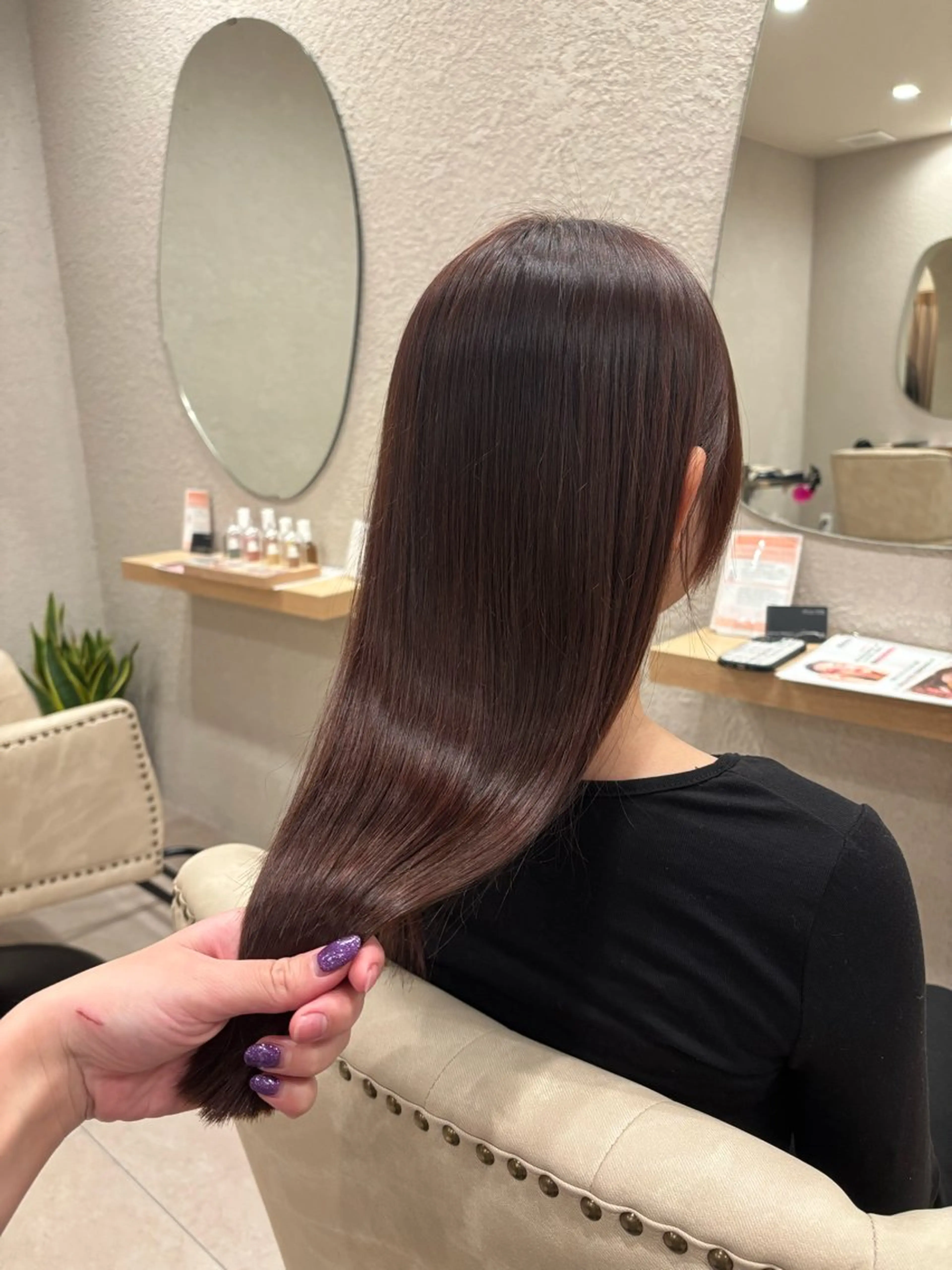 ロング 透明感カラー⭐️🌈 野村玲美のヘアスタイル