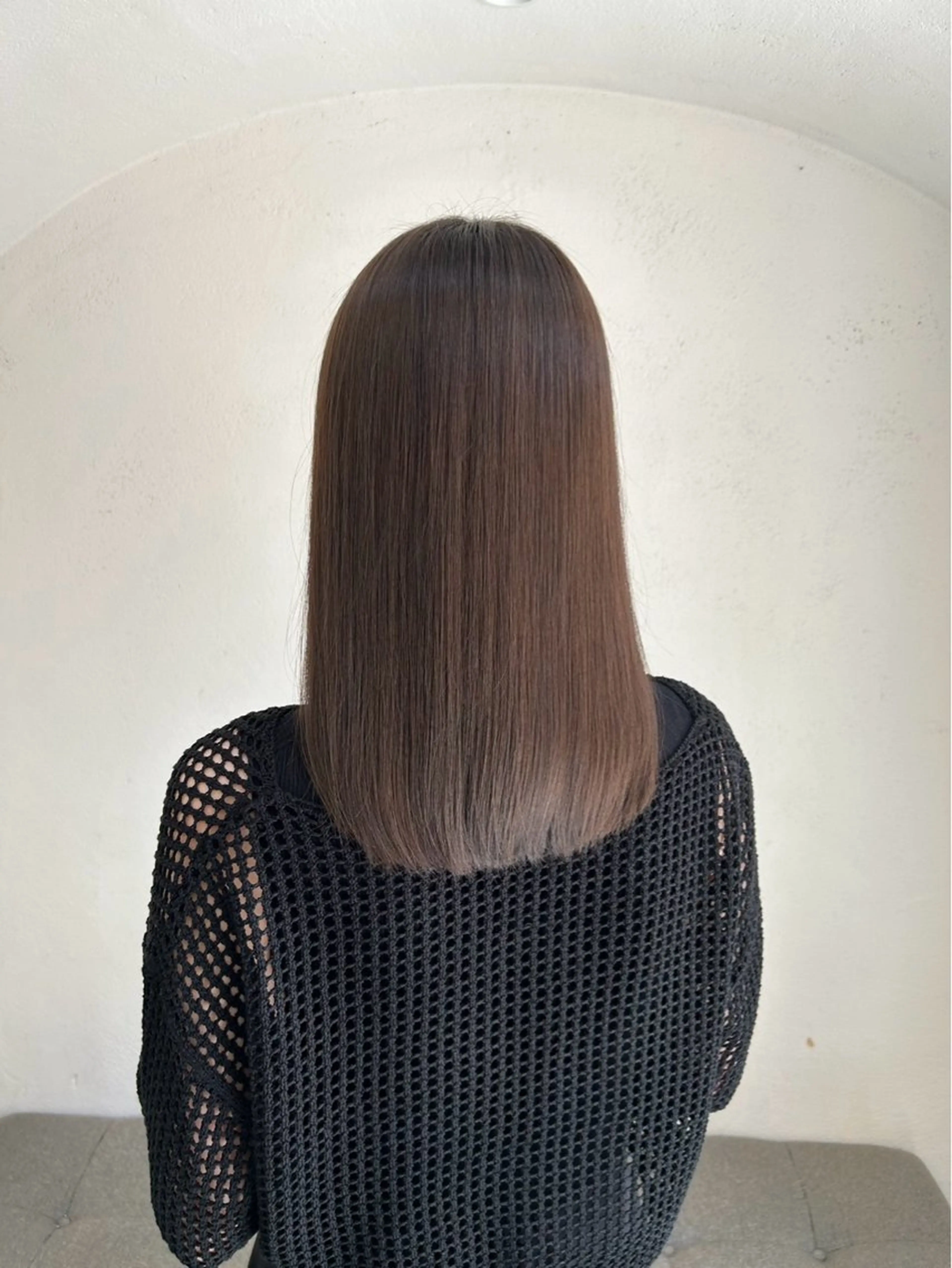 セミロング パーマ 縮毛矯正 縮毛矯正 トリートメント ACCOLE/ qualite/玲奈のヘアスタイル