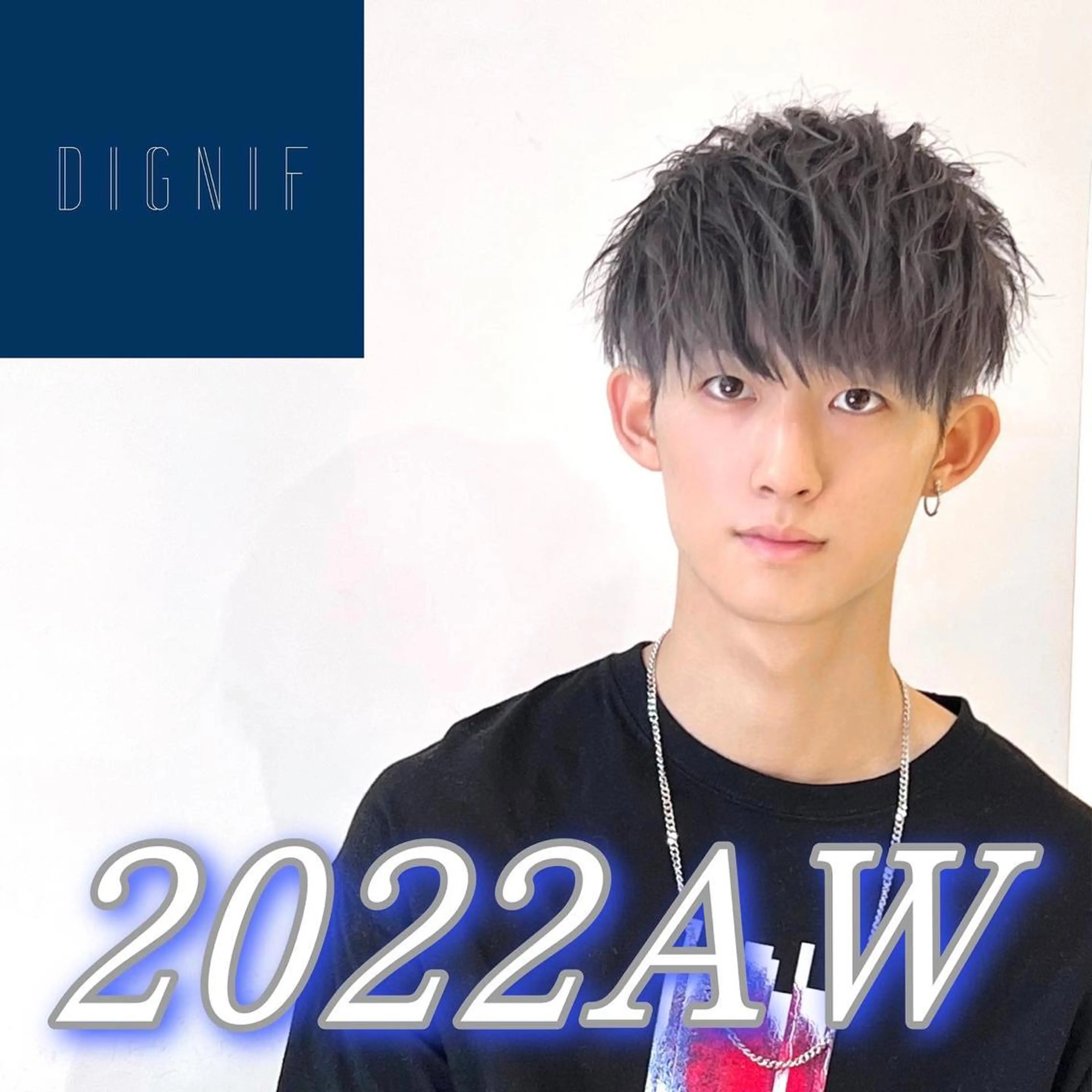 カラー メンズ マッシュ アッシュ アッシュグレー カット ヘアカラー トリートメント メンズ専門　井藤 雅也のヘアスタイル