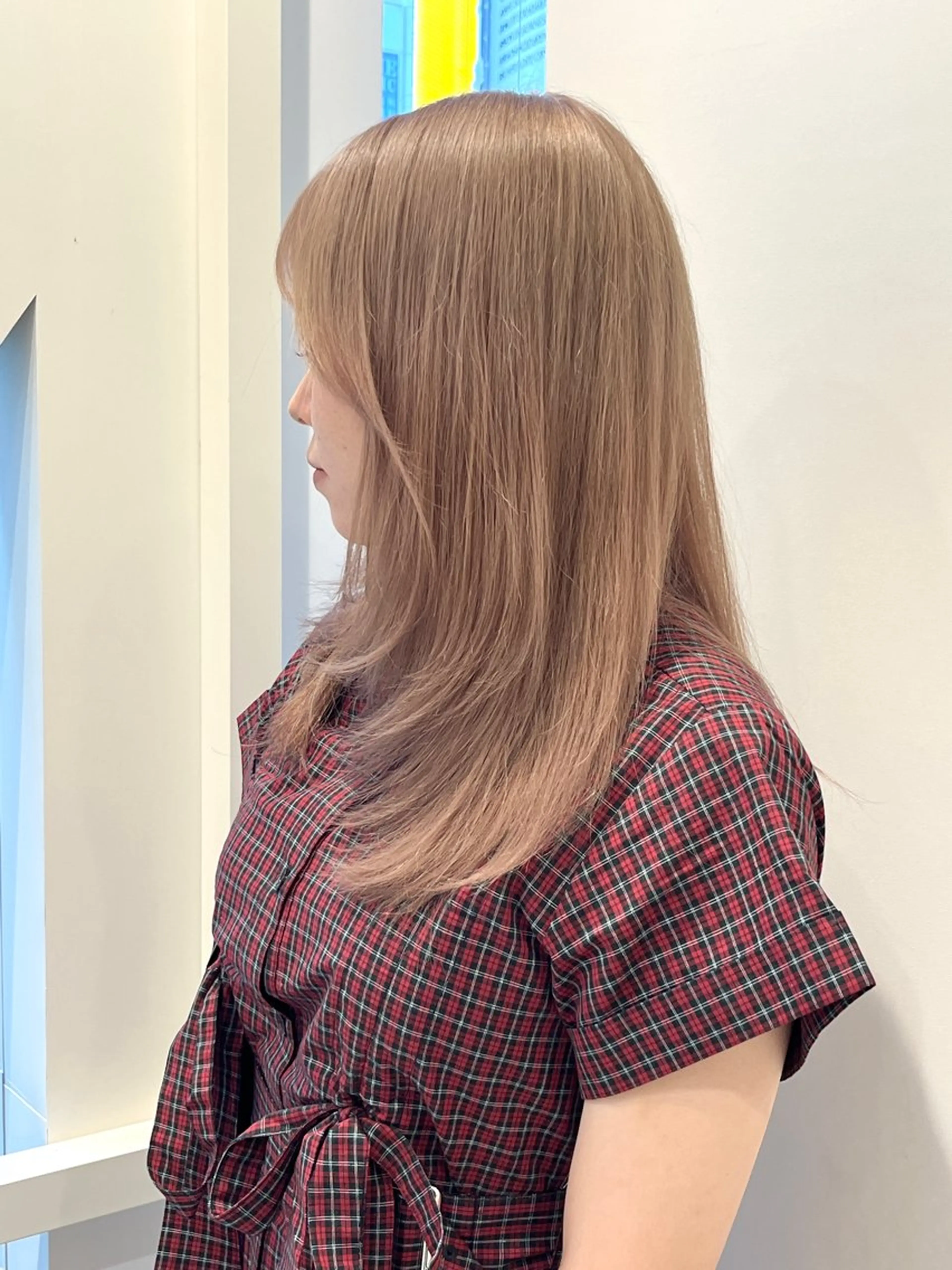 セミロング ヘアカラー レイヤー⭐️カラー ⭐️平川雅史のヘアスタイル