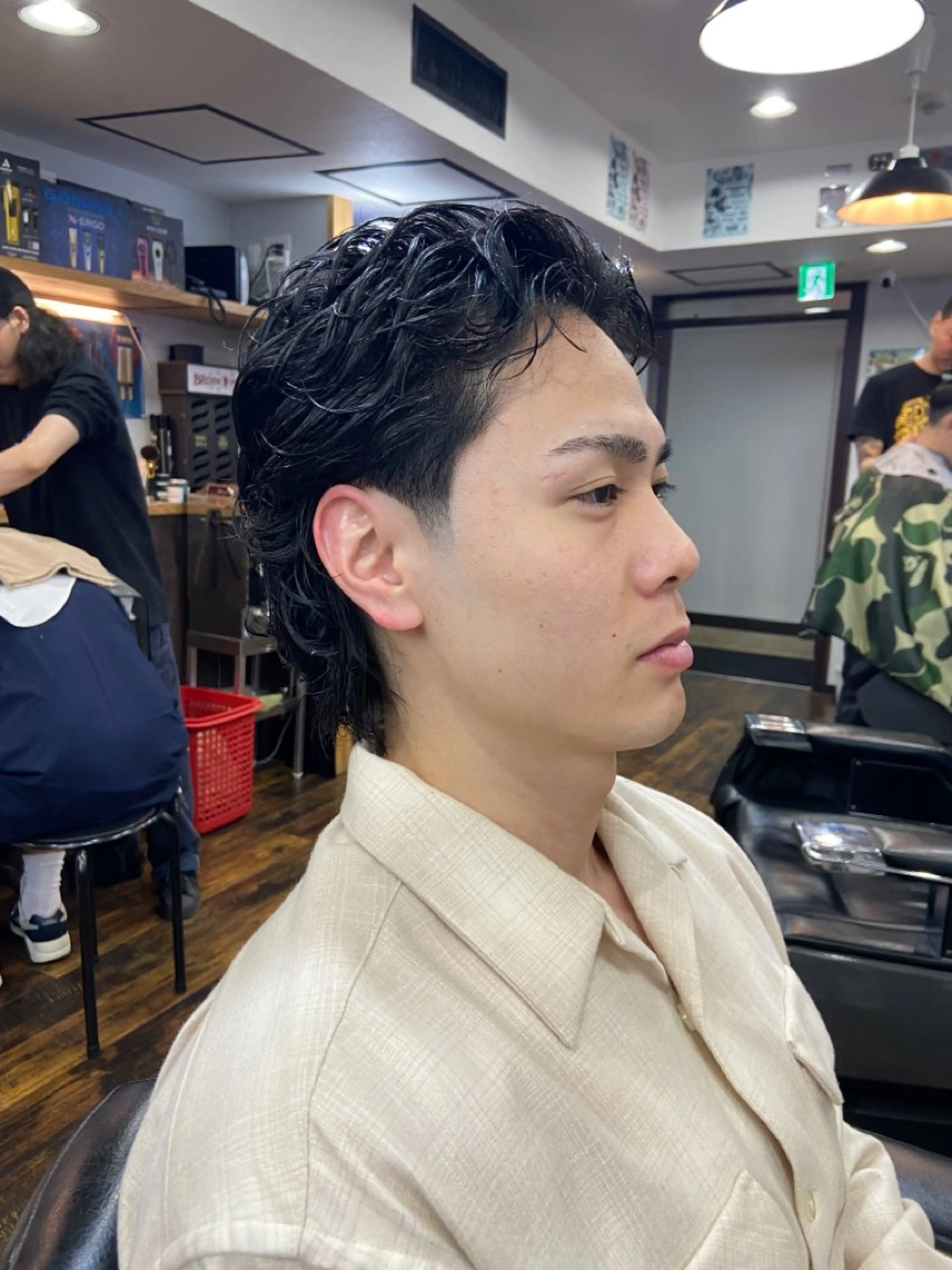 カット＋パーマ(顔剃り付)の写真