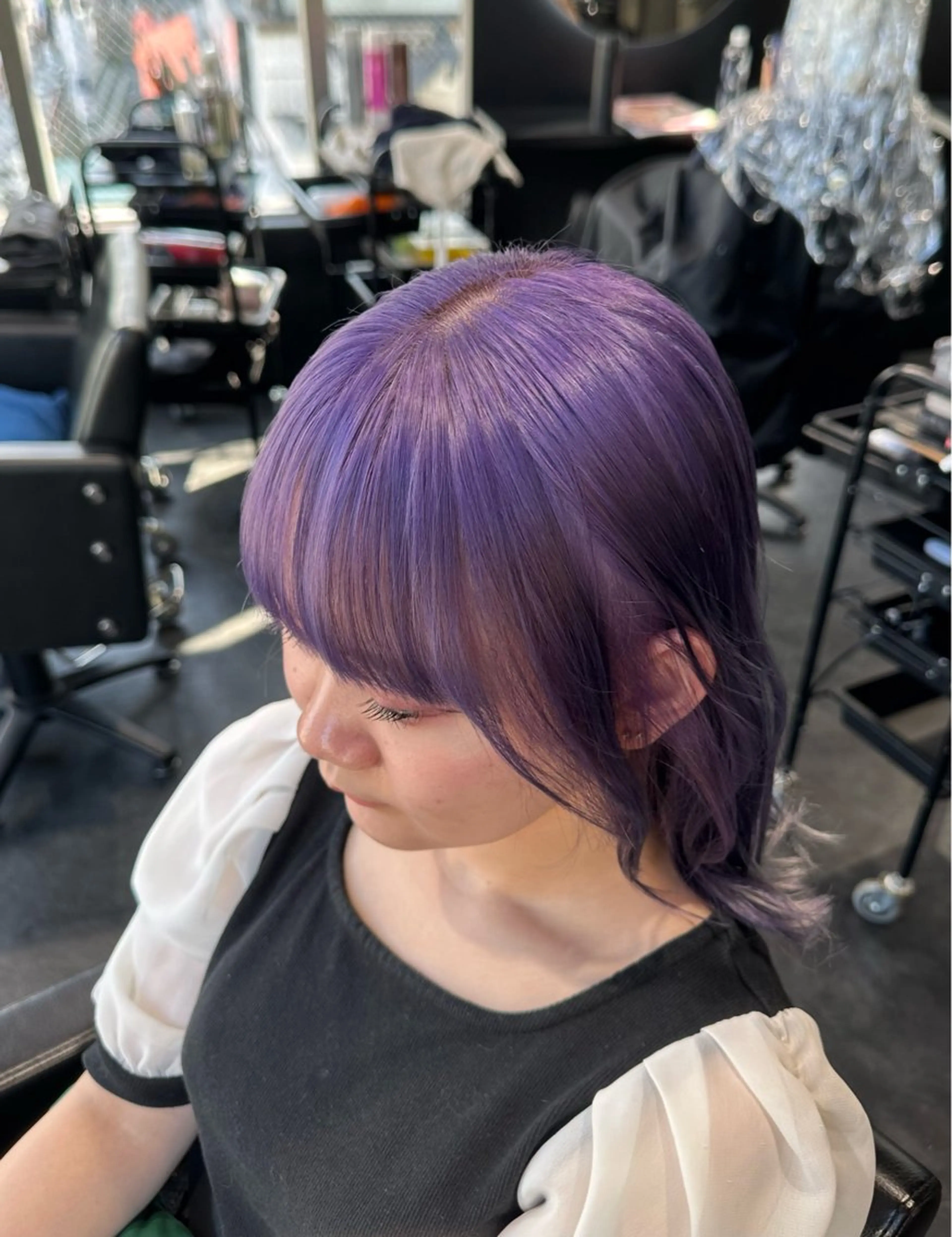 ミディアム カラー レイヤー/メンズ カット🔥ちかまるのヘアスタイル