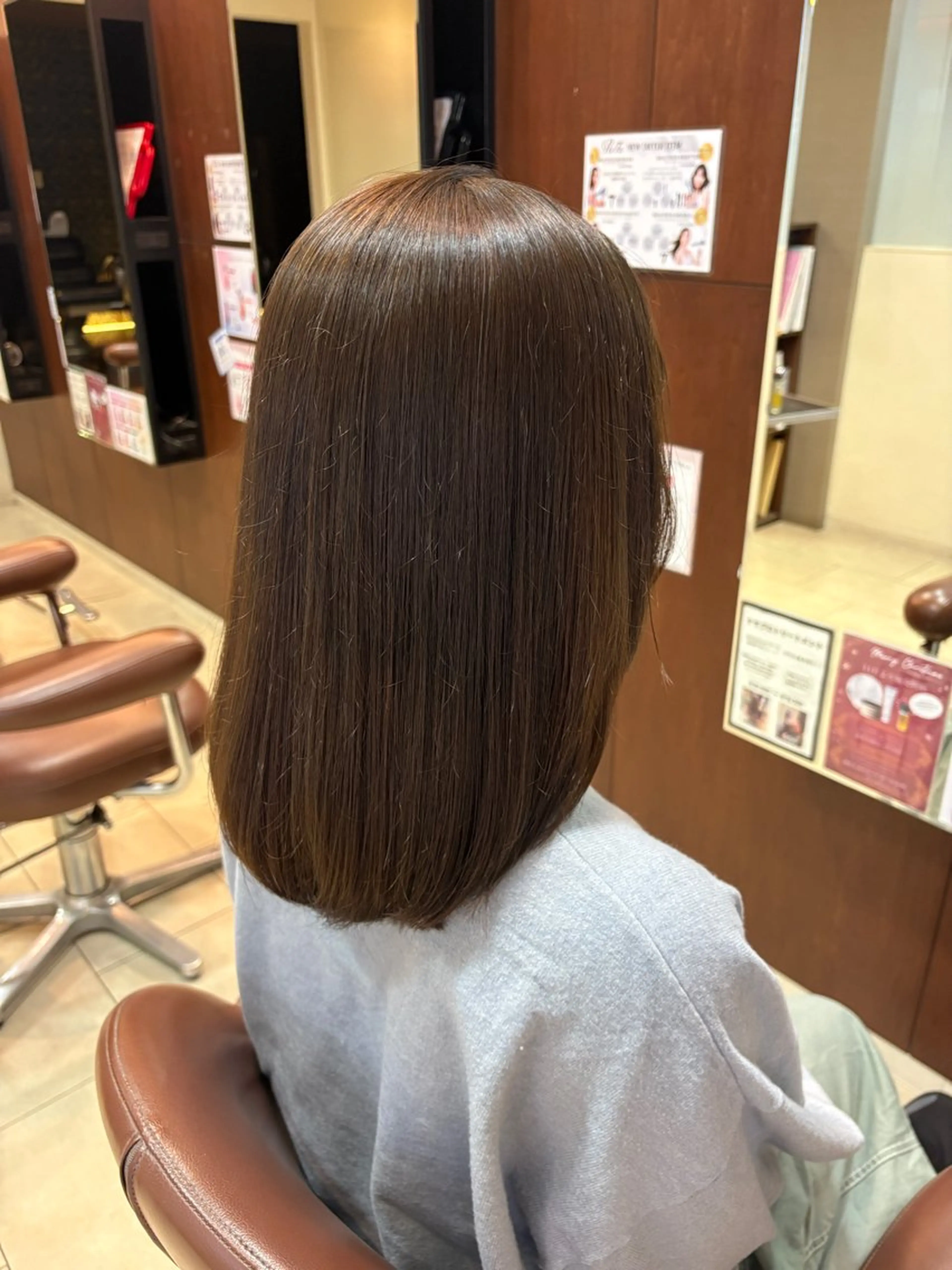 ミディアム カラー 透明感カラー ヘアカラー 鳥ちゃん🐥/カラー /西中島/新大阪のヘアスタイル