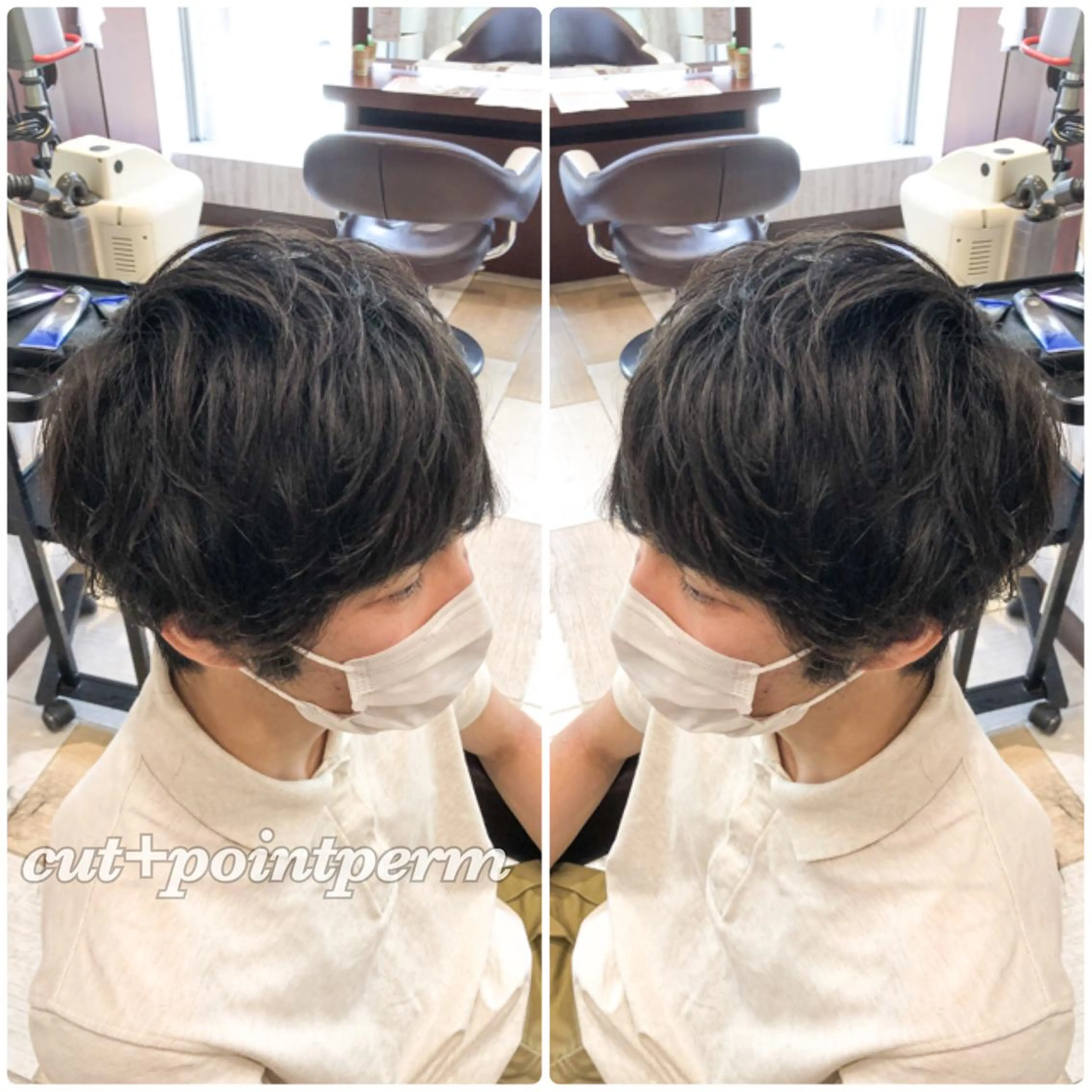 ショート パーマ メンズ メンズパーマ ツイスパ/メンズ特化 🦋𝑺𝑶𝑵𝑬の眉毛・アイブロウイメージ