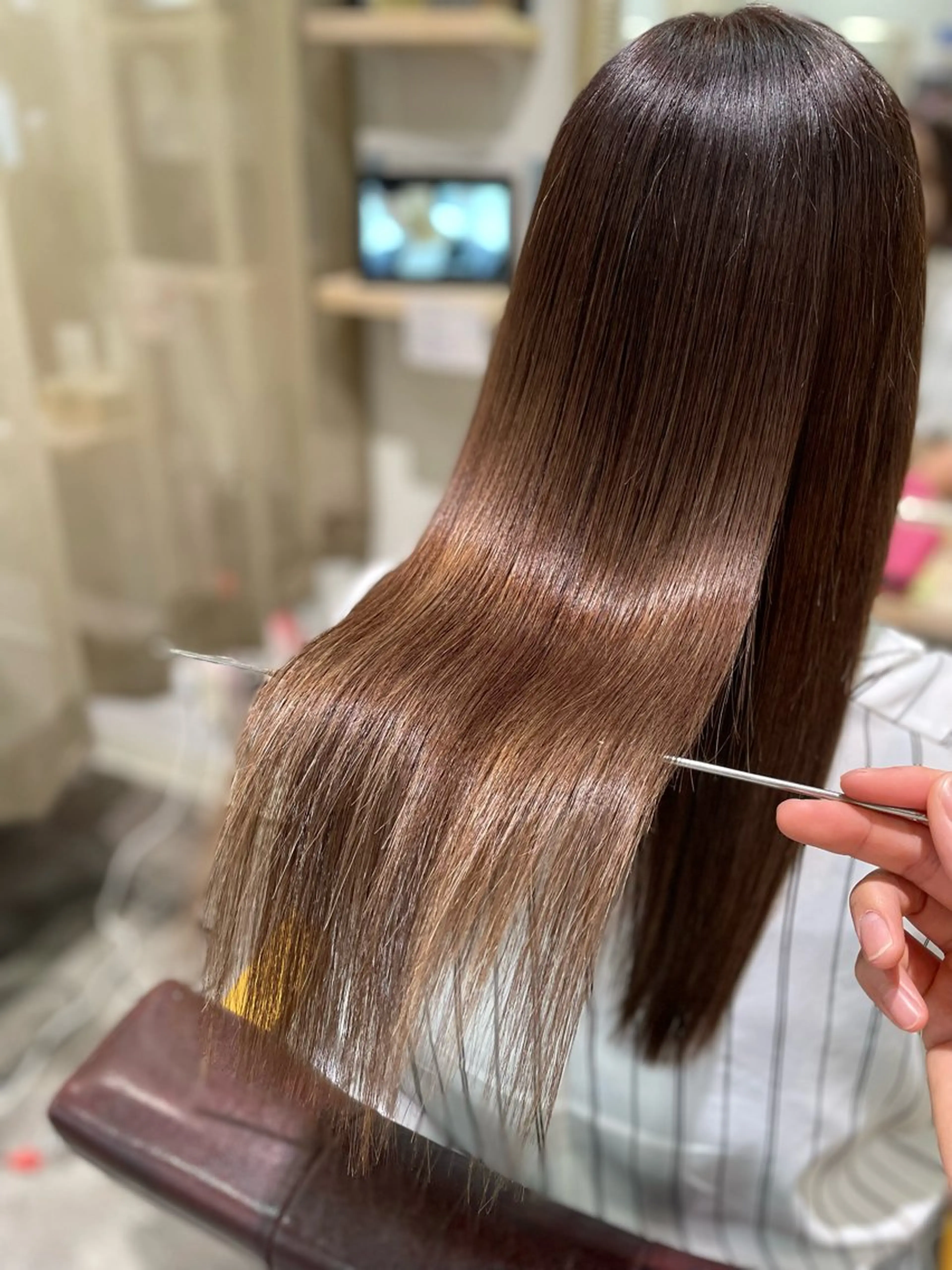 ロング カット 縮毛矯正 トリートメント 髪質改善/縮毛矯正 Takahiroのヘアスタイル