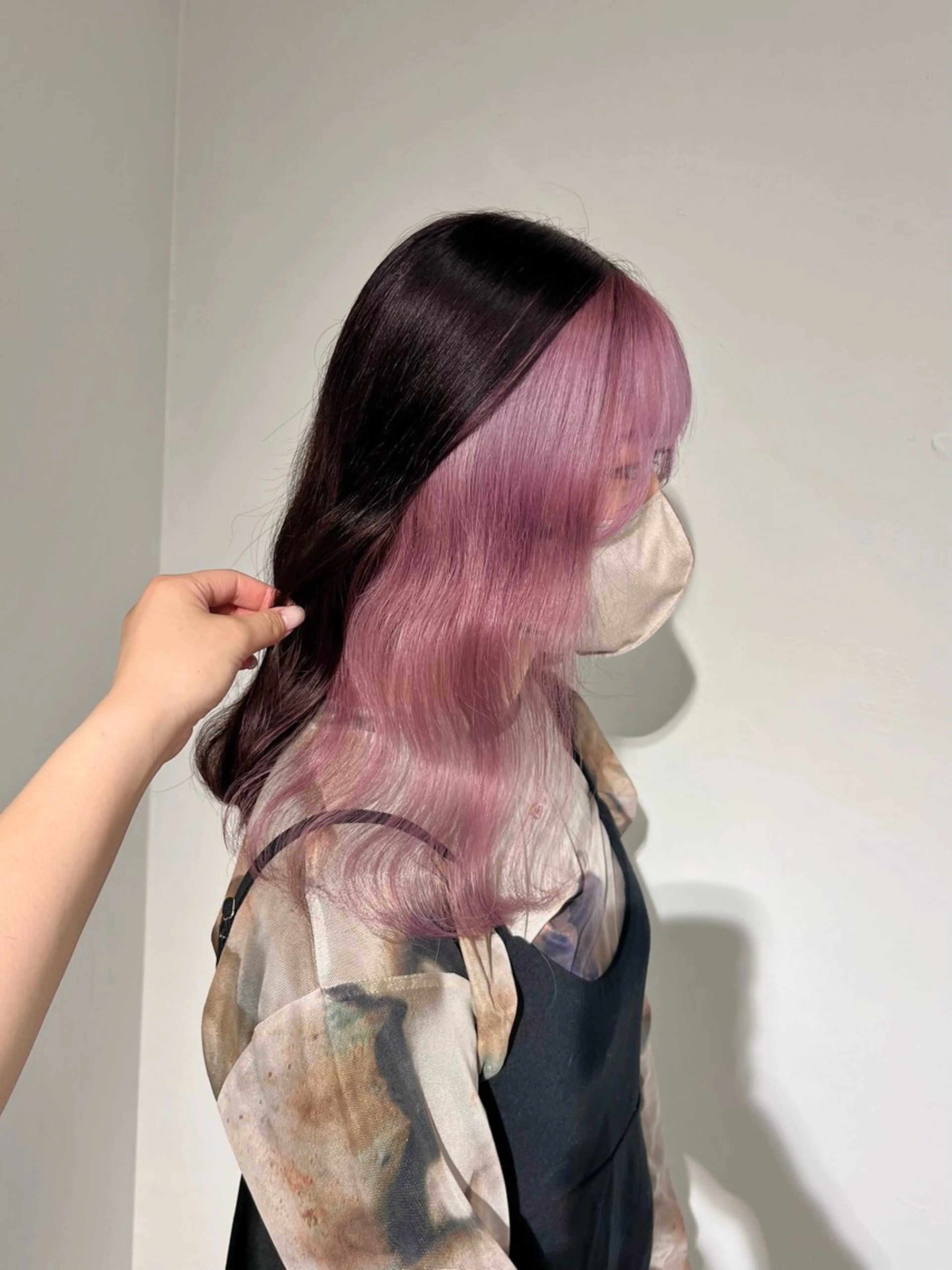 ロング カラー ピンクカラー allum所属・allum SAKURAのヘアスタイル
