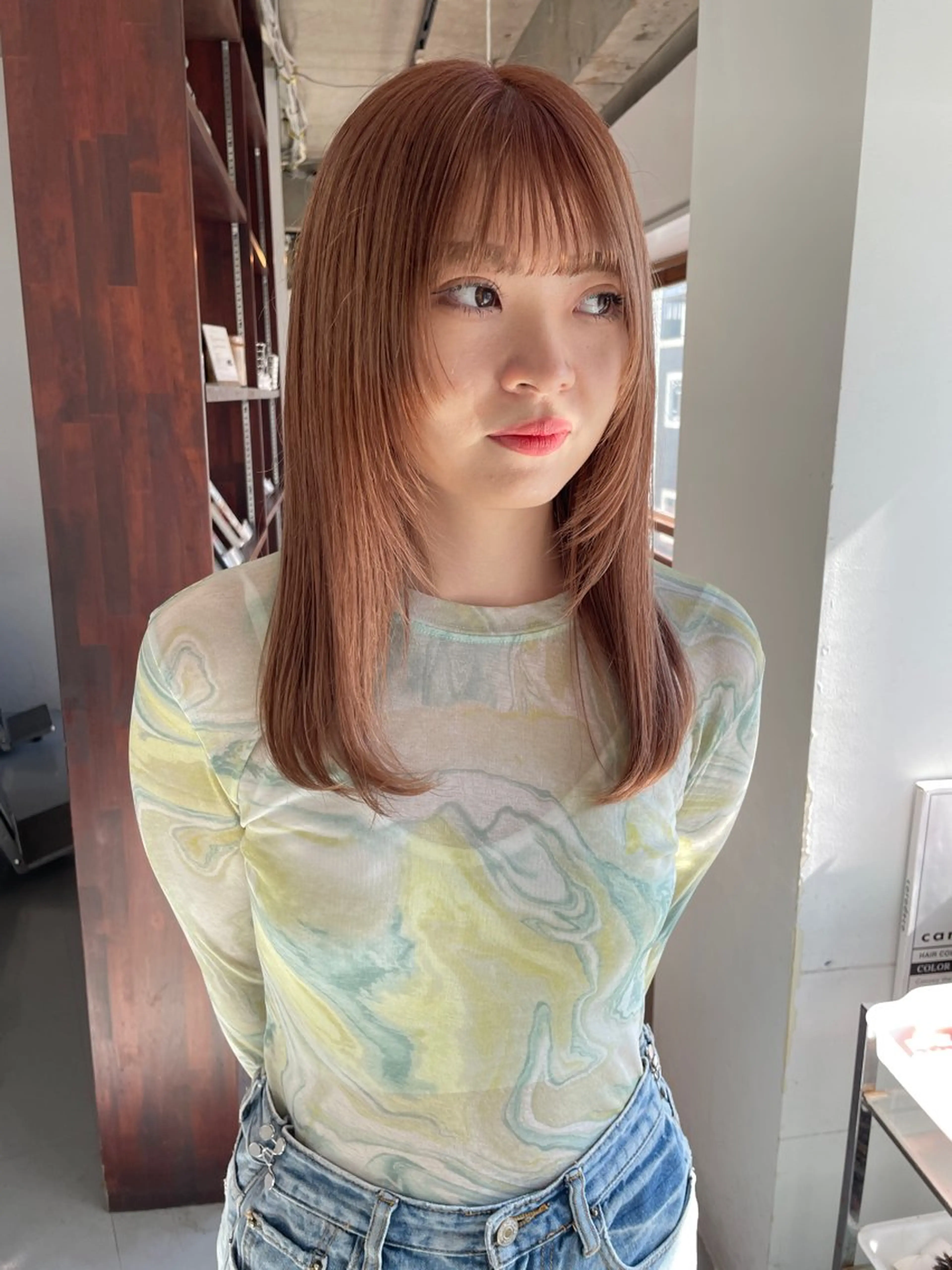 セミロング silo所属・silo MOKA 顔周りカット🦦のヘアスタイル