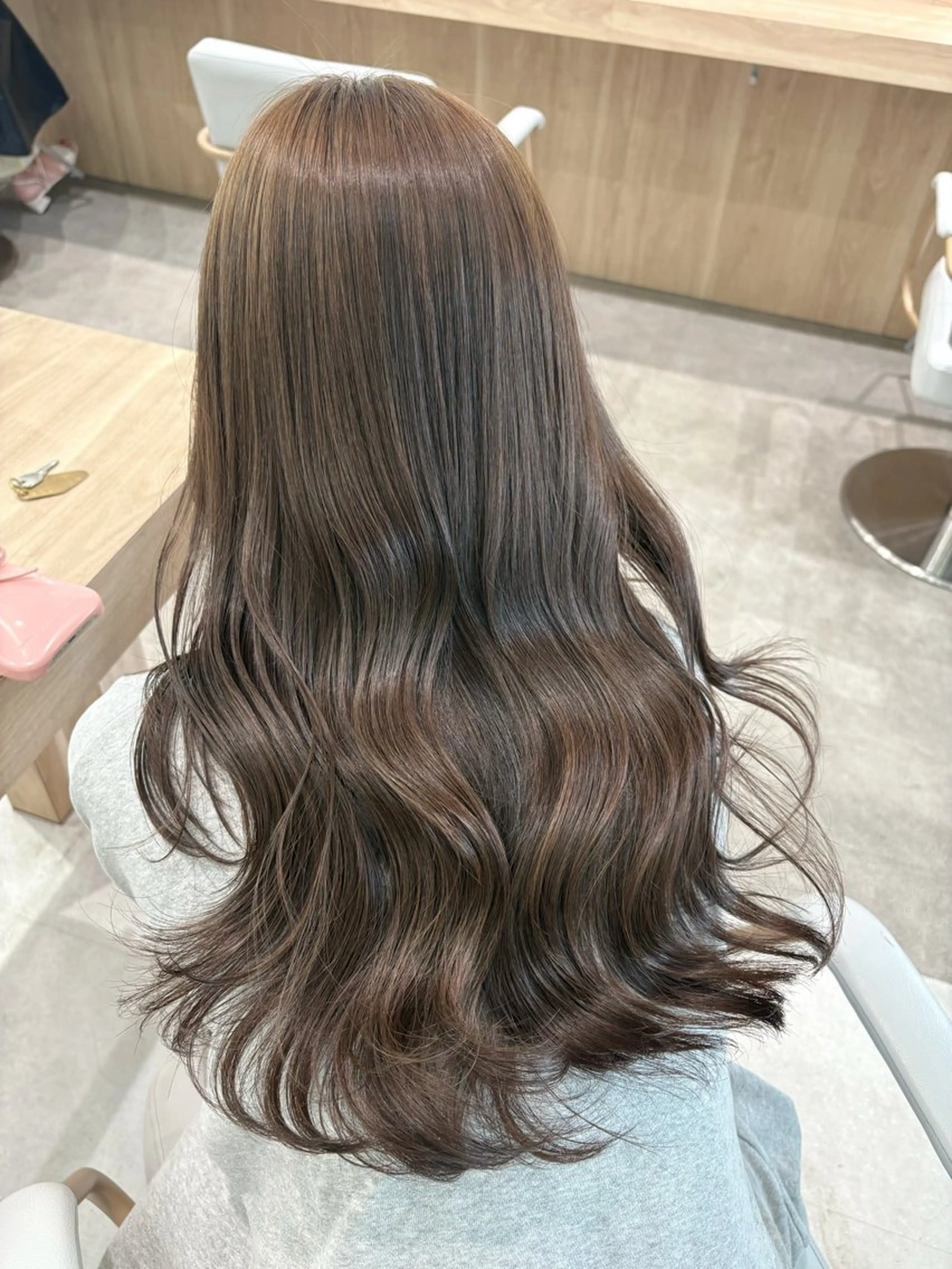 ロング ヘアカラー 美髪縮毛矯正/ ケアカラー🍓KAEのヘアスタイル