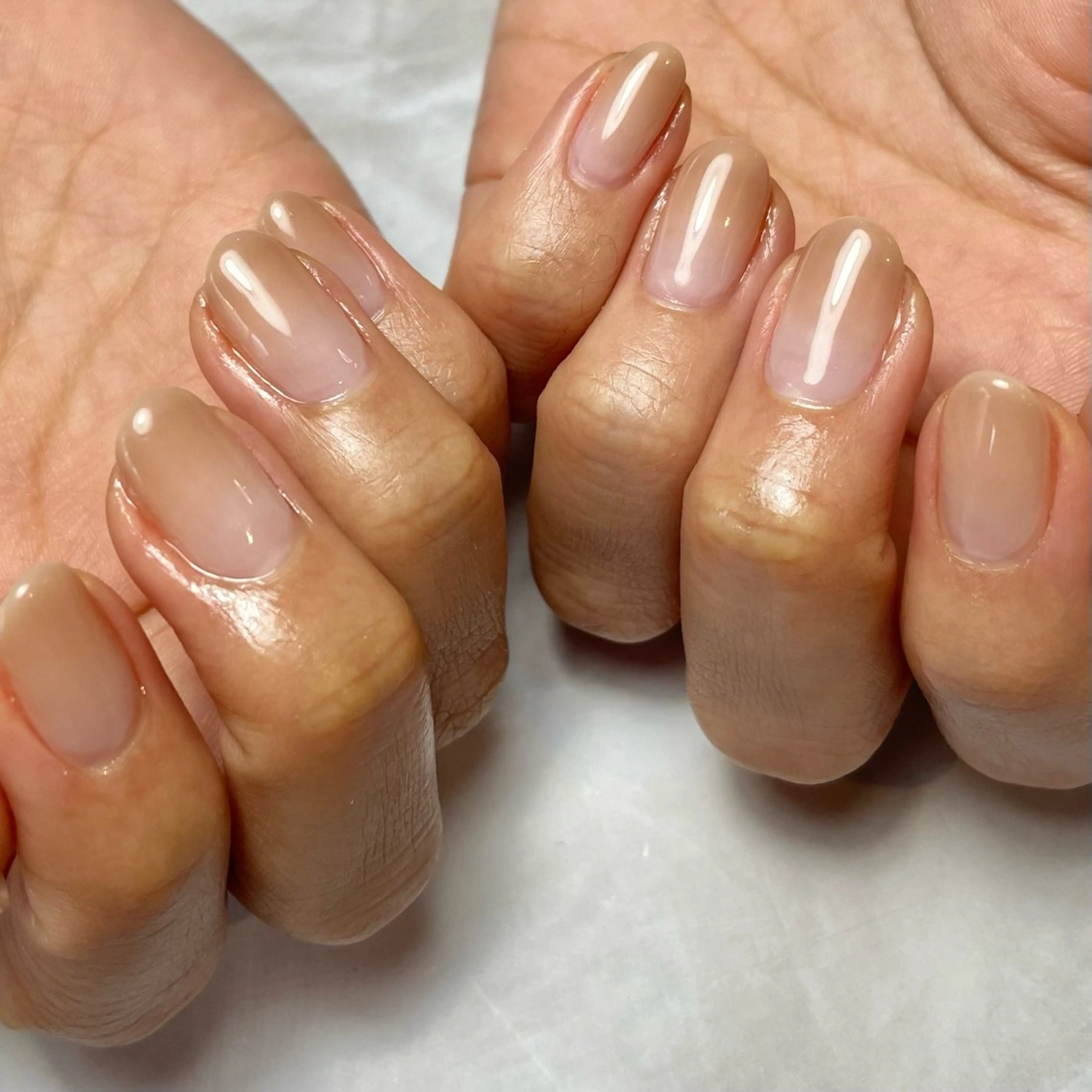 ネイル グラデーション オフィスネイル シンプルネイル ハンドネイル Reflection marikoのネイルデザイン