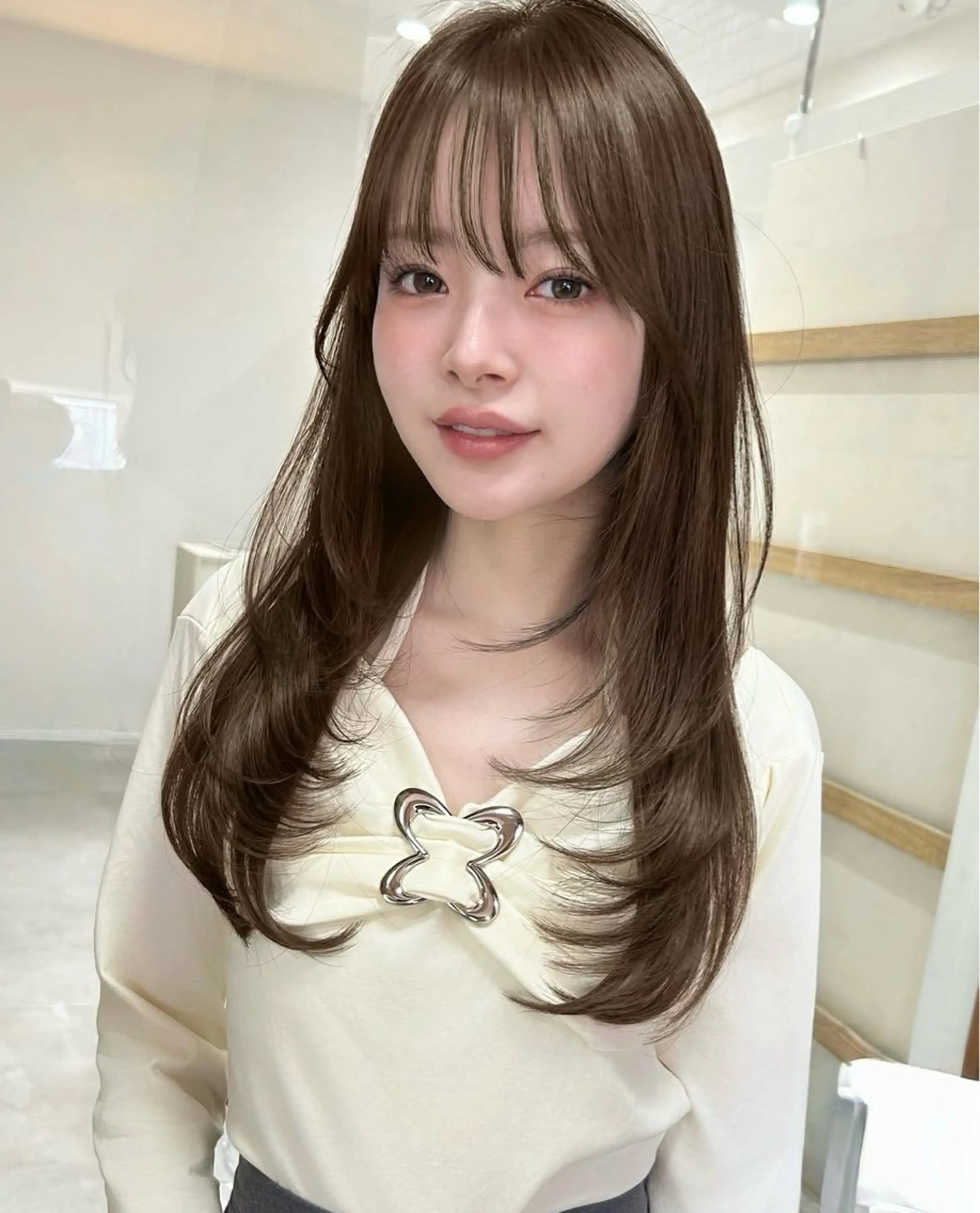 ロング カラー 髪質改善 カット ヘアカラー 縮毛矯正 髪質改善 似合わせ吉田こうすけのヘアスタイル