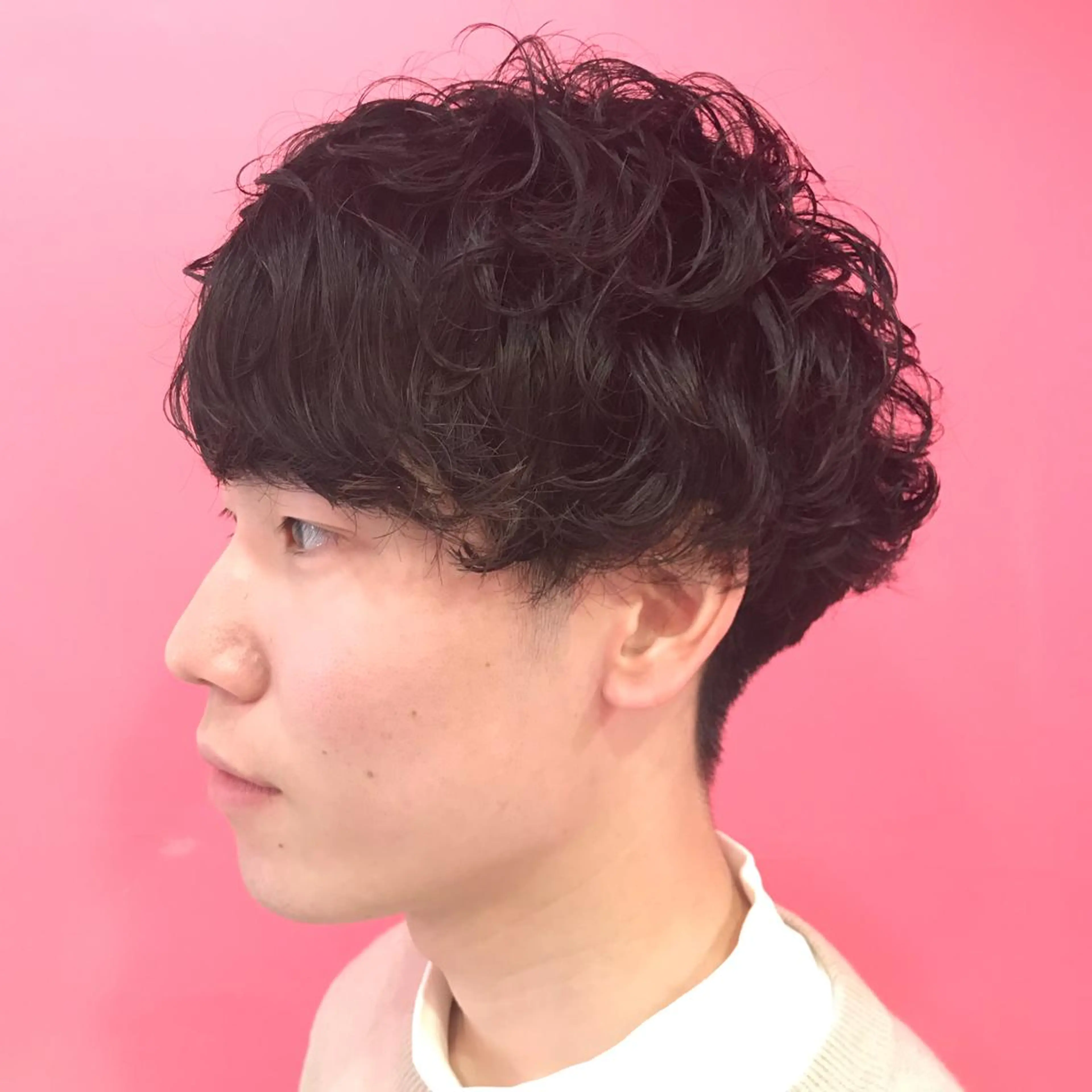 ショート パーマ メンズ マッシュ Vir by browのヘアスタイル