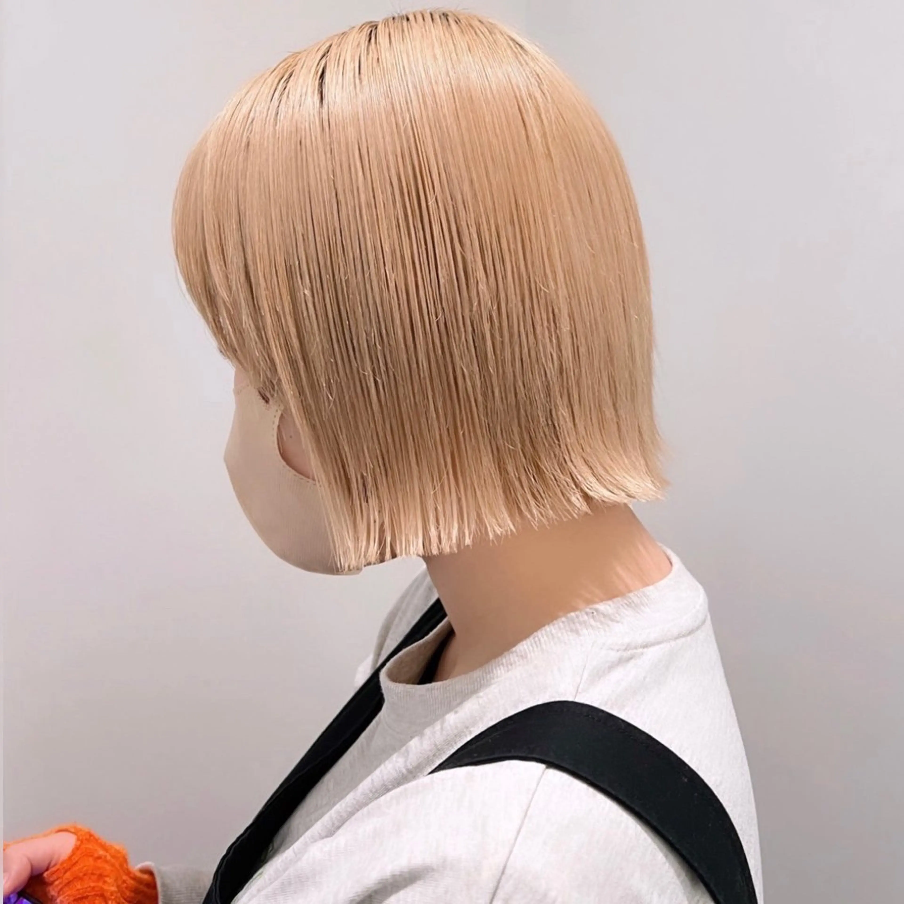 ショート カラー 地毛風縮毛/ 巻ける縮毛/山下凌生のヘアスタイル
