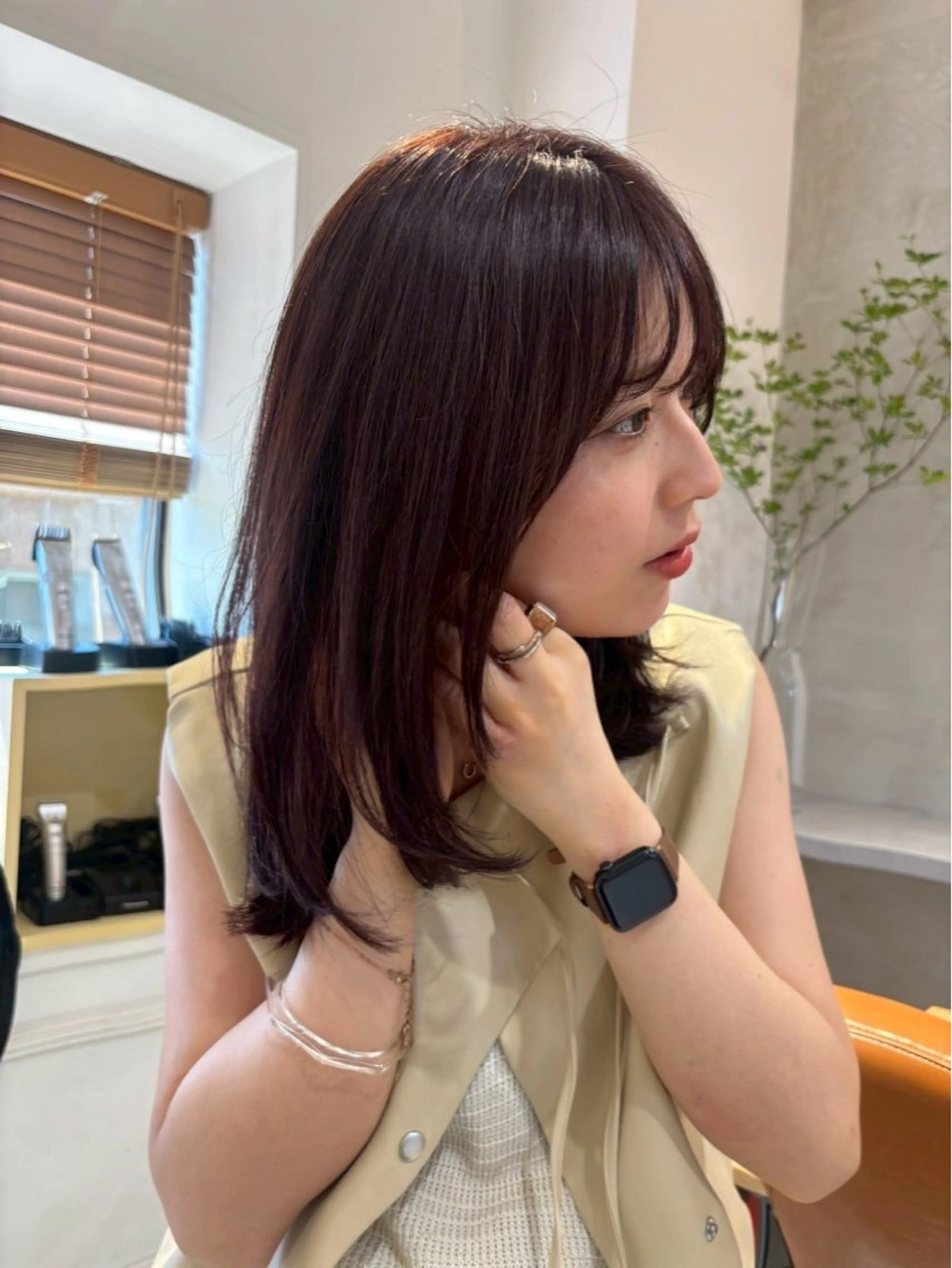 【秋に向けたこっくりカラー🍂】🍠One color+ （初めての方無料）treatment付🍂✨🤍の写真