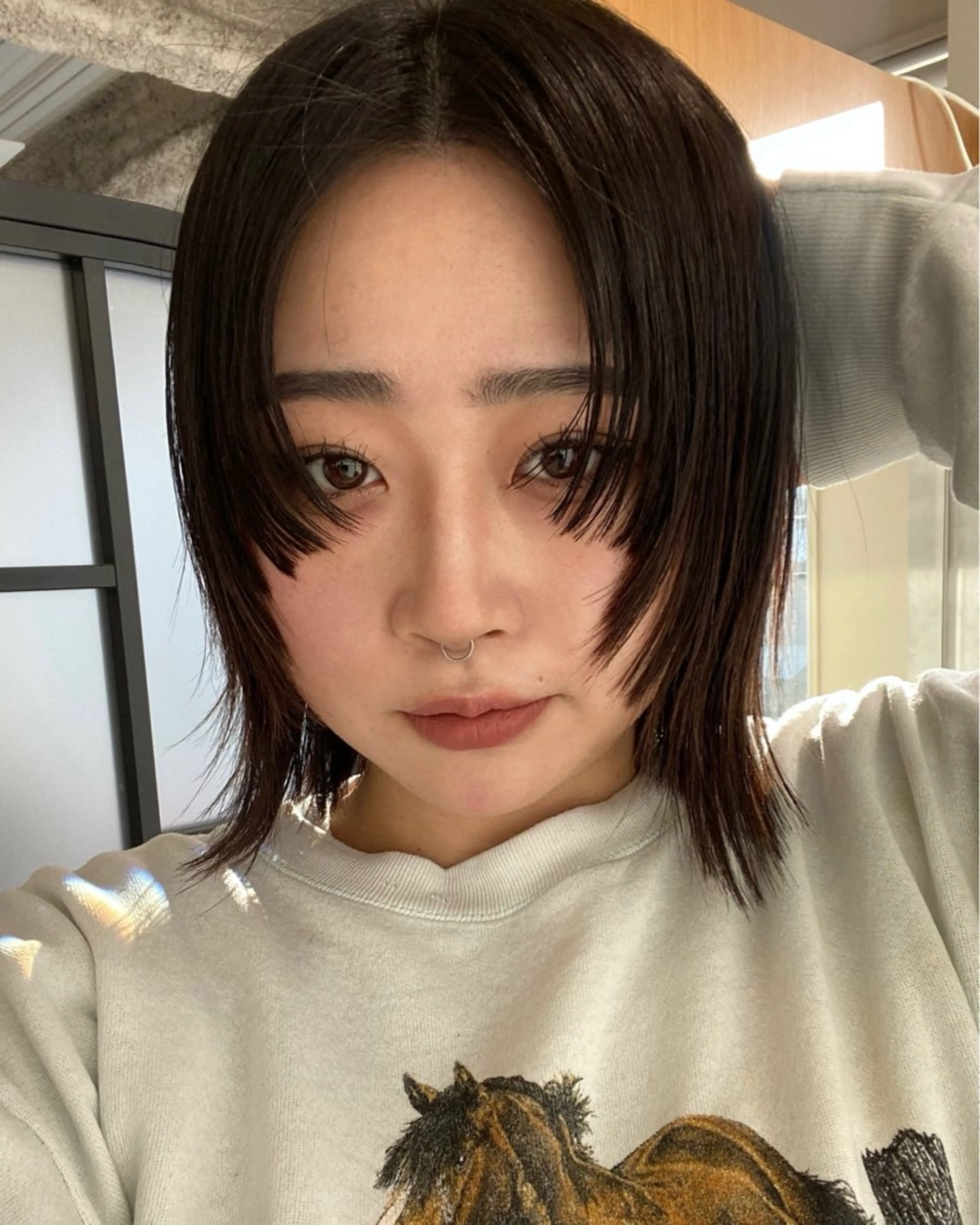 ミディアム カラー 名古屋栄/ブリーチ/ ボブ🧃木下桃嘉のヘアスタイル