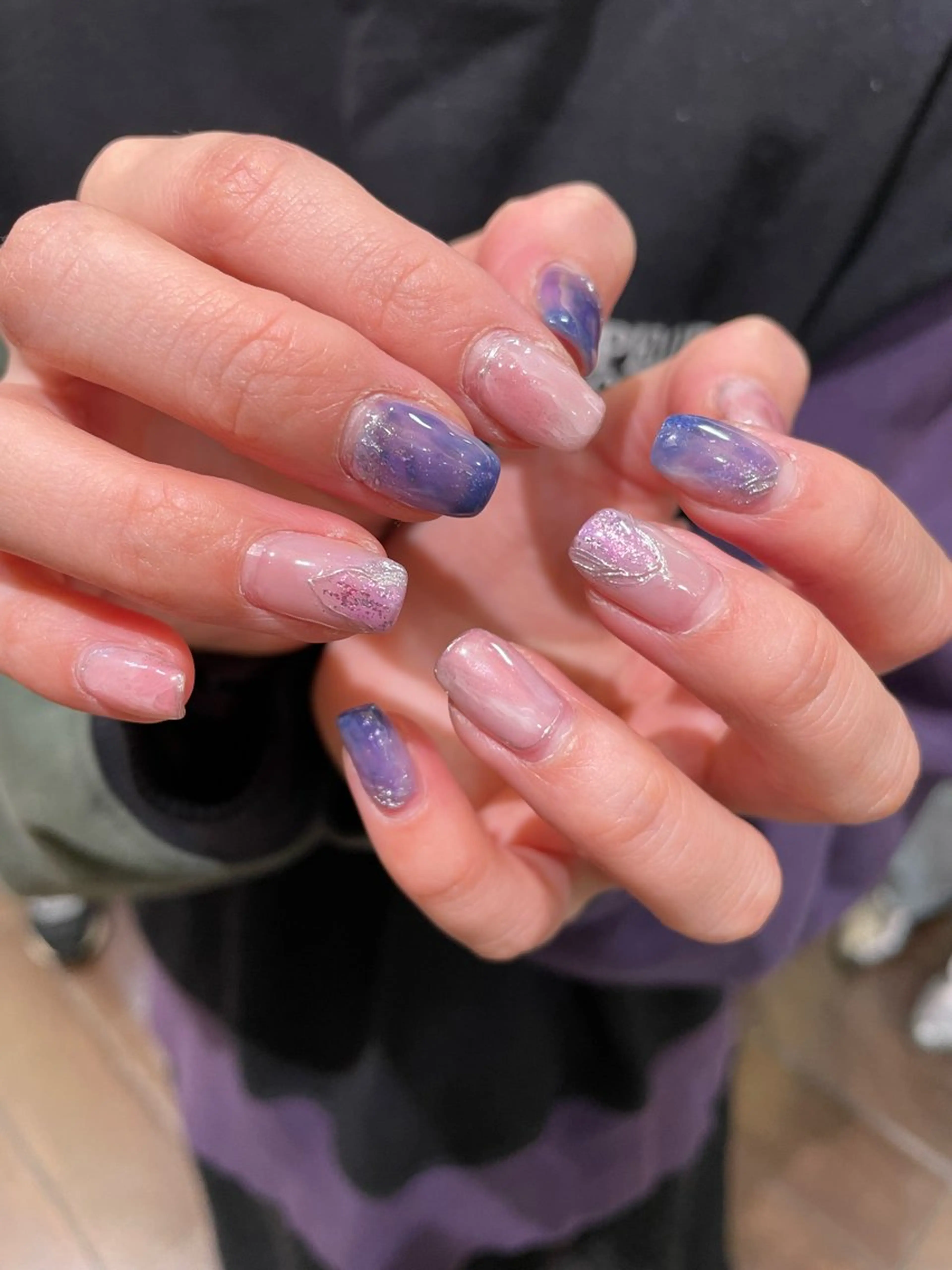 ネイル るか/透明感 カラー/アレンジのヘアスタイル