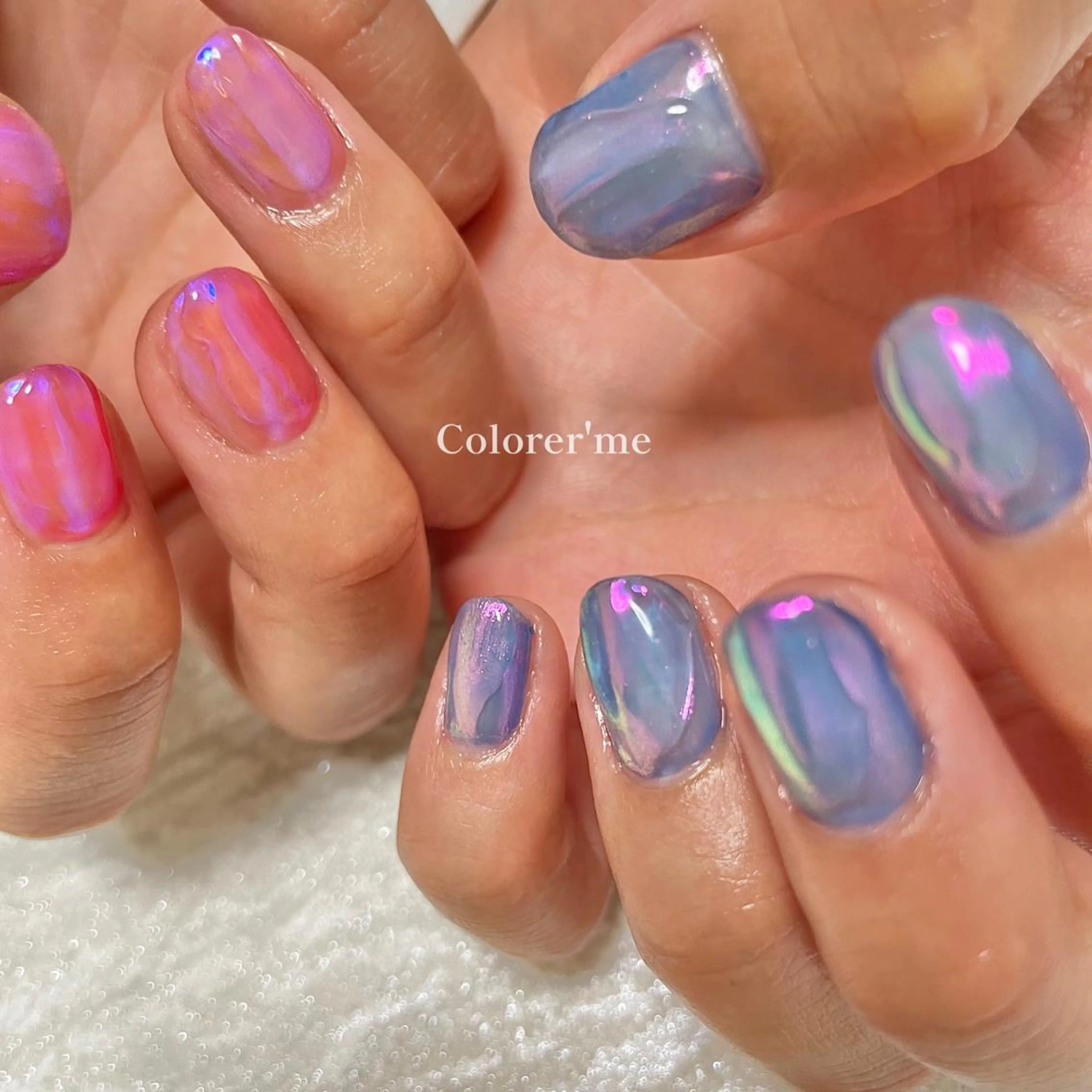 ネイル 氷ネイル・うるうるネイル ぷっくりネイル Colorer'me クロレミーのネイルデザイン