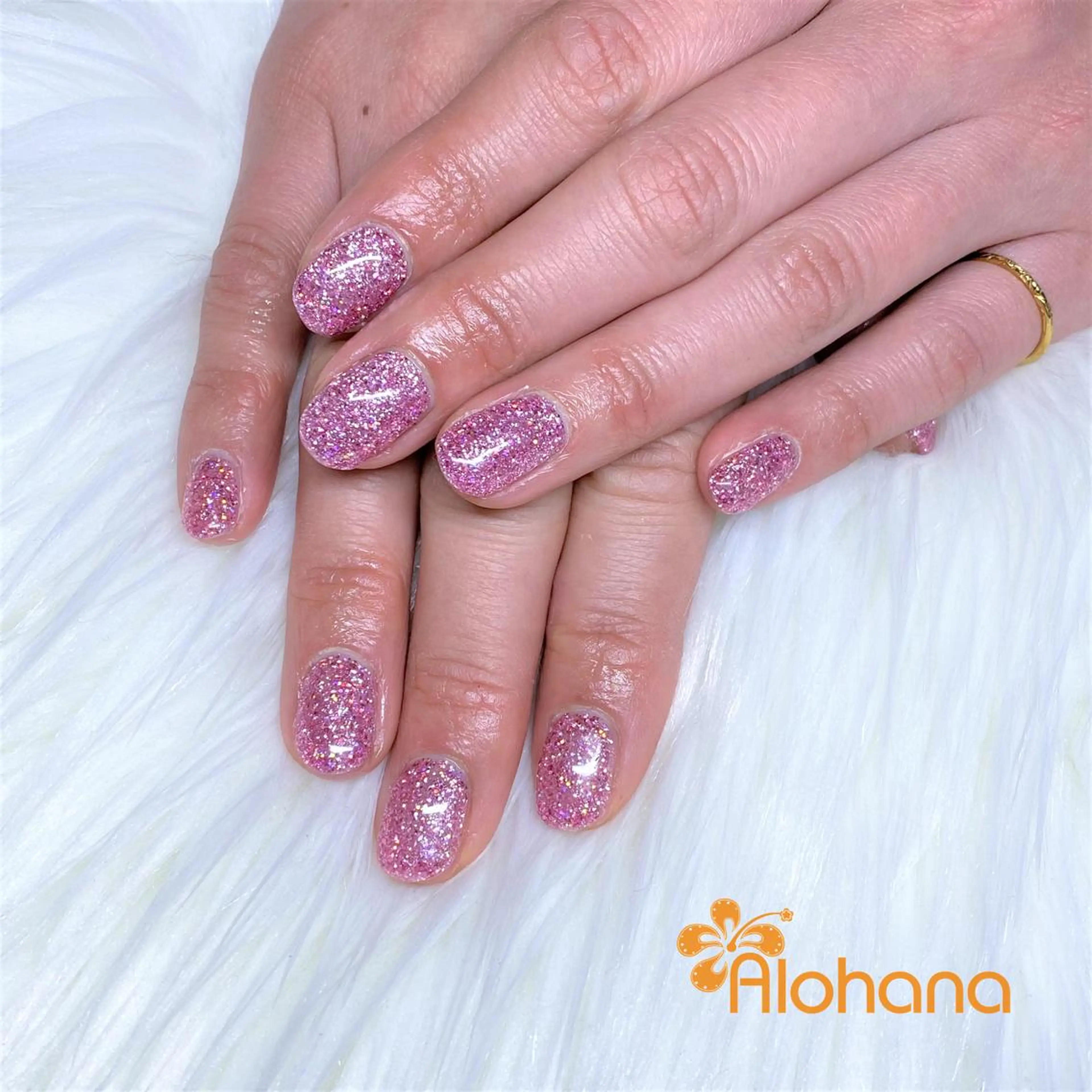 ネイル ラメ(グリッター) Alohana所属・Alohana Minaのネイルデザイン
