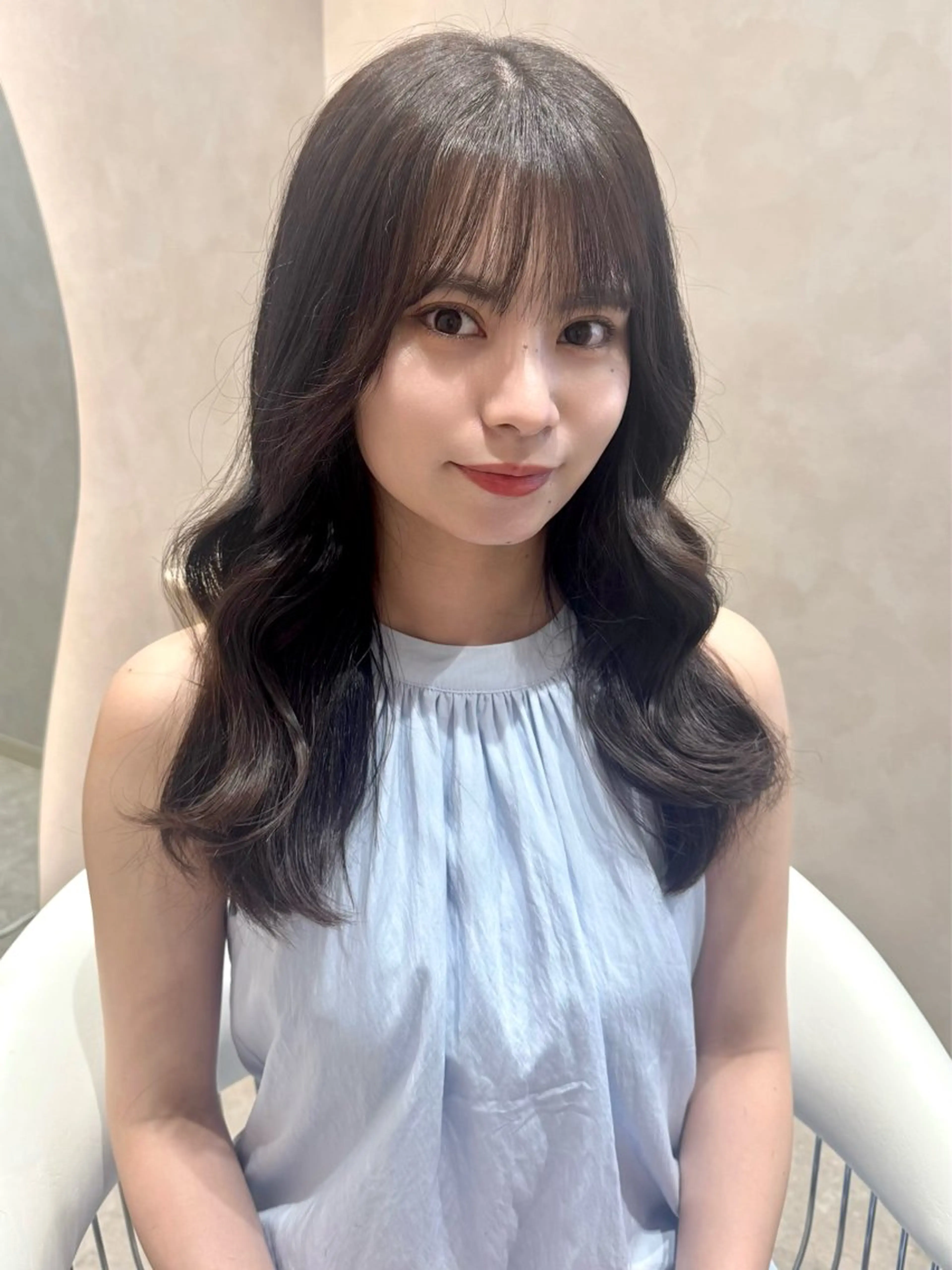 ミディアム カラー 透明感カラー レイヤーカット 🍑透明感color 🍑MOMOKA🍑のヘアスタイル