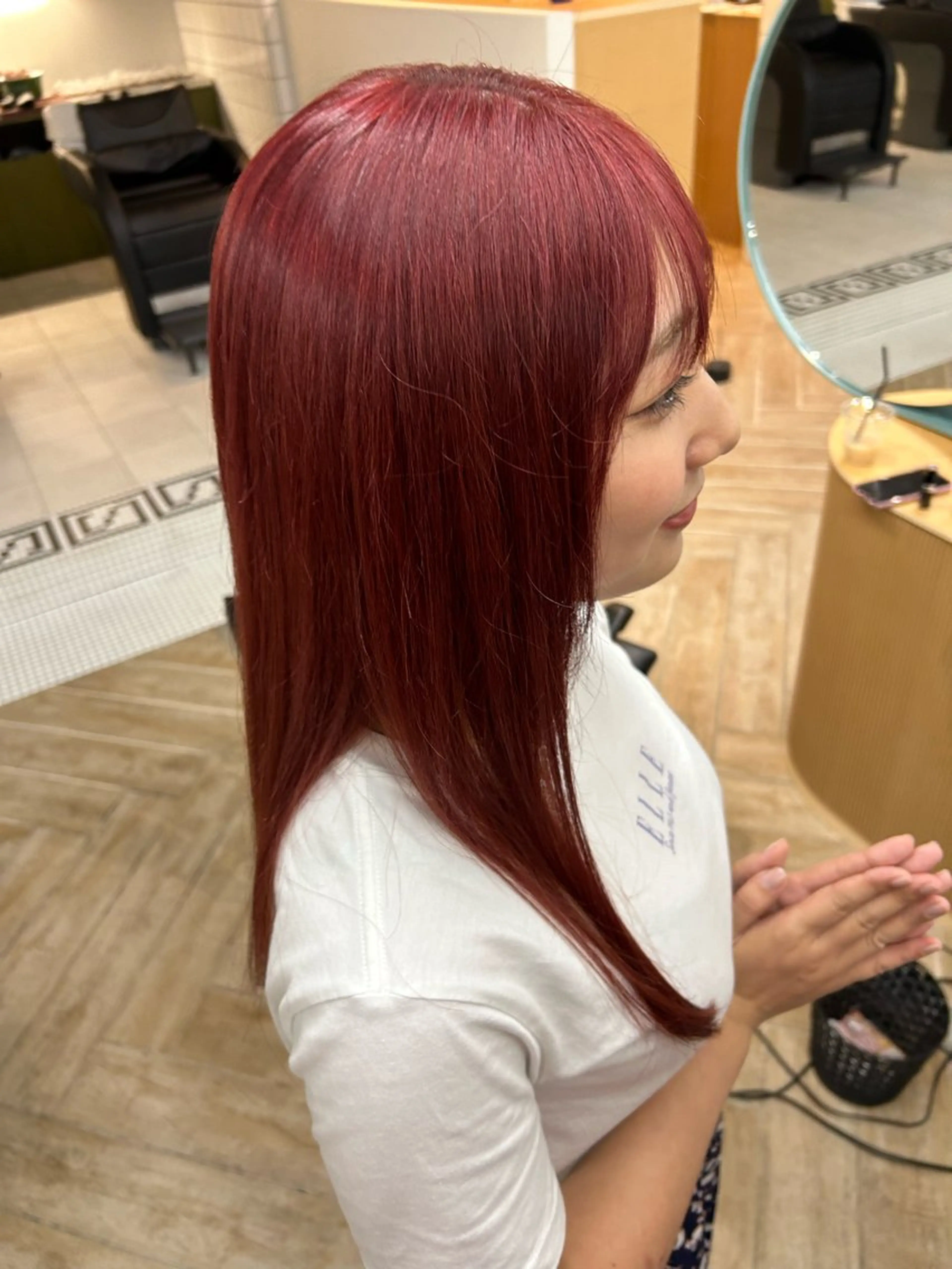 ロング カットモデル募集/ 万代/関谷　朋実のヘアスタイル