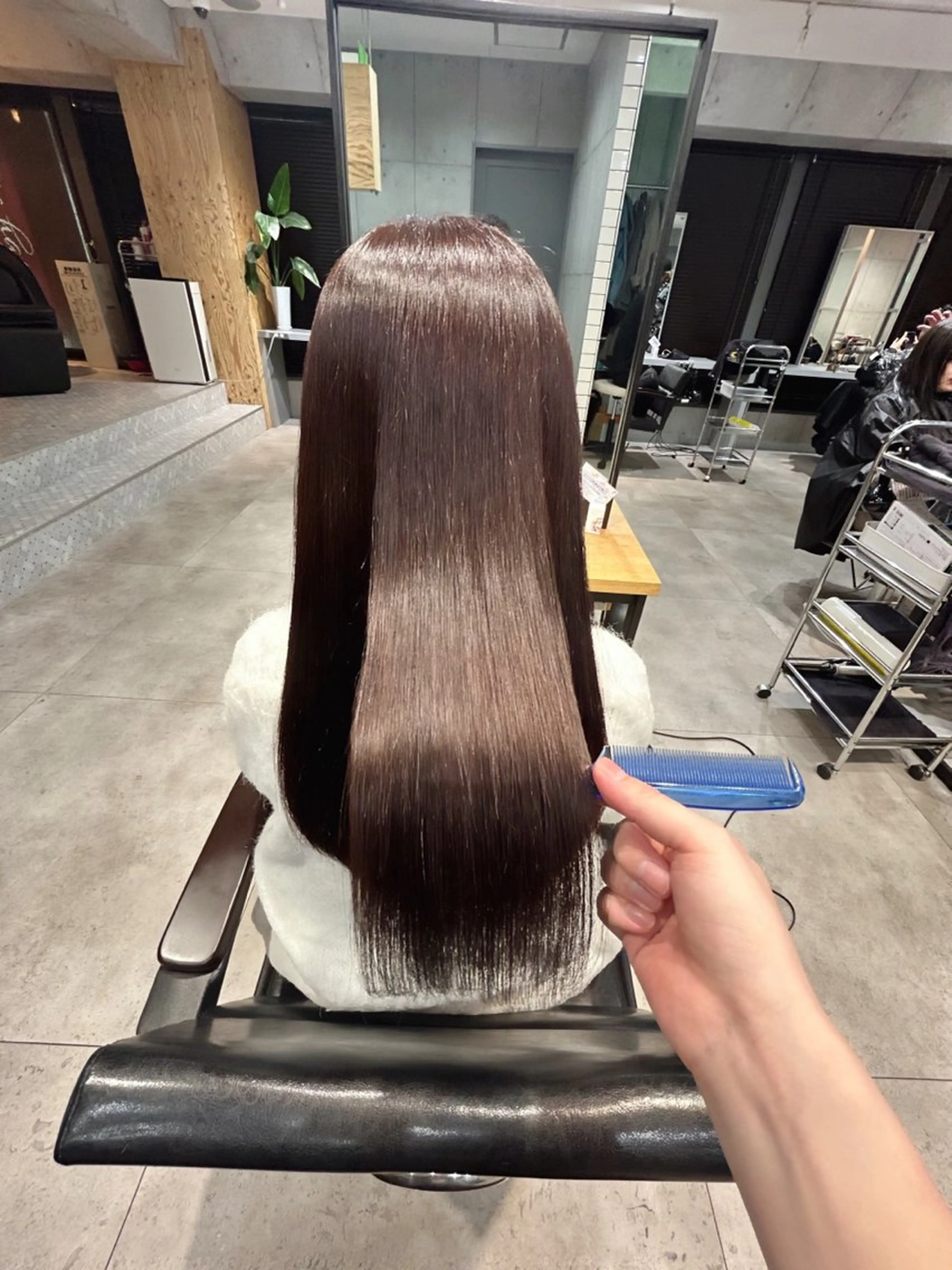 ロング カット 縮毛矯正 トリートメント ヘッドスパ ヘアセット 🌈艶髪人気№１🌈 newi池袋店⭐江口のヘアスタイル