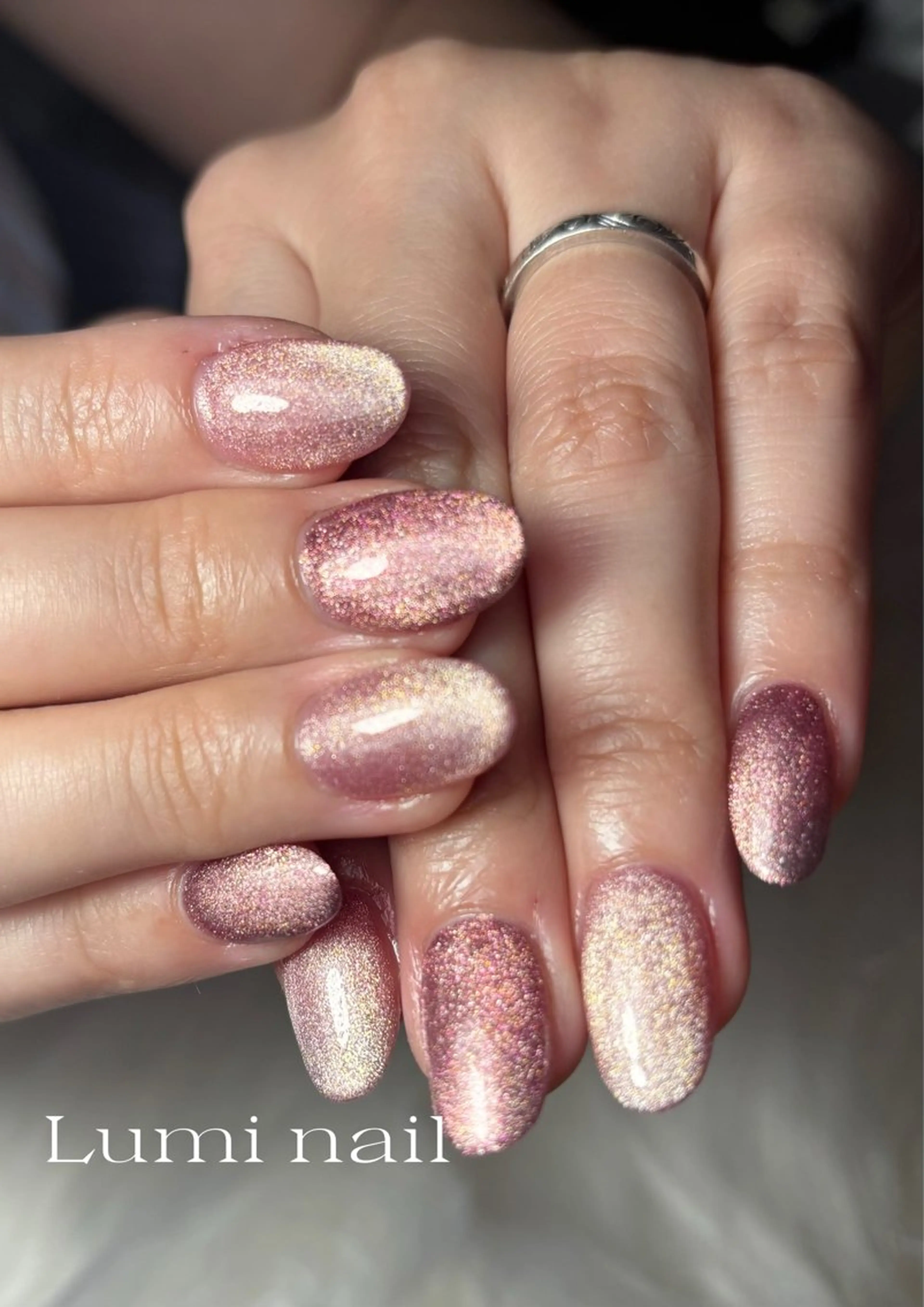 ネイル キラキラネイル マグネットネイル ネイルチップ Luminail 新小岩のネイルデザイン