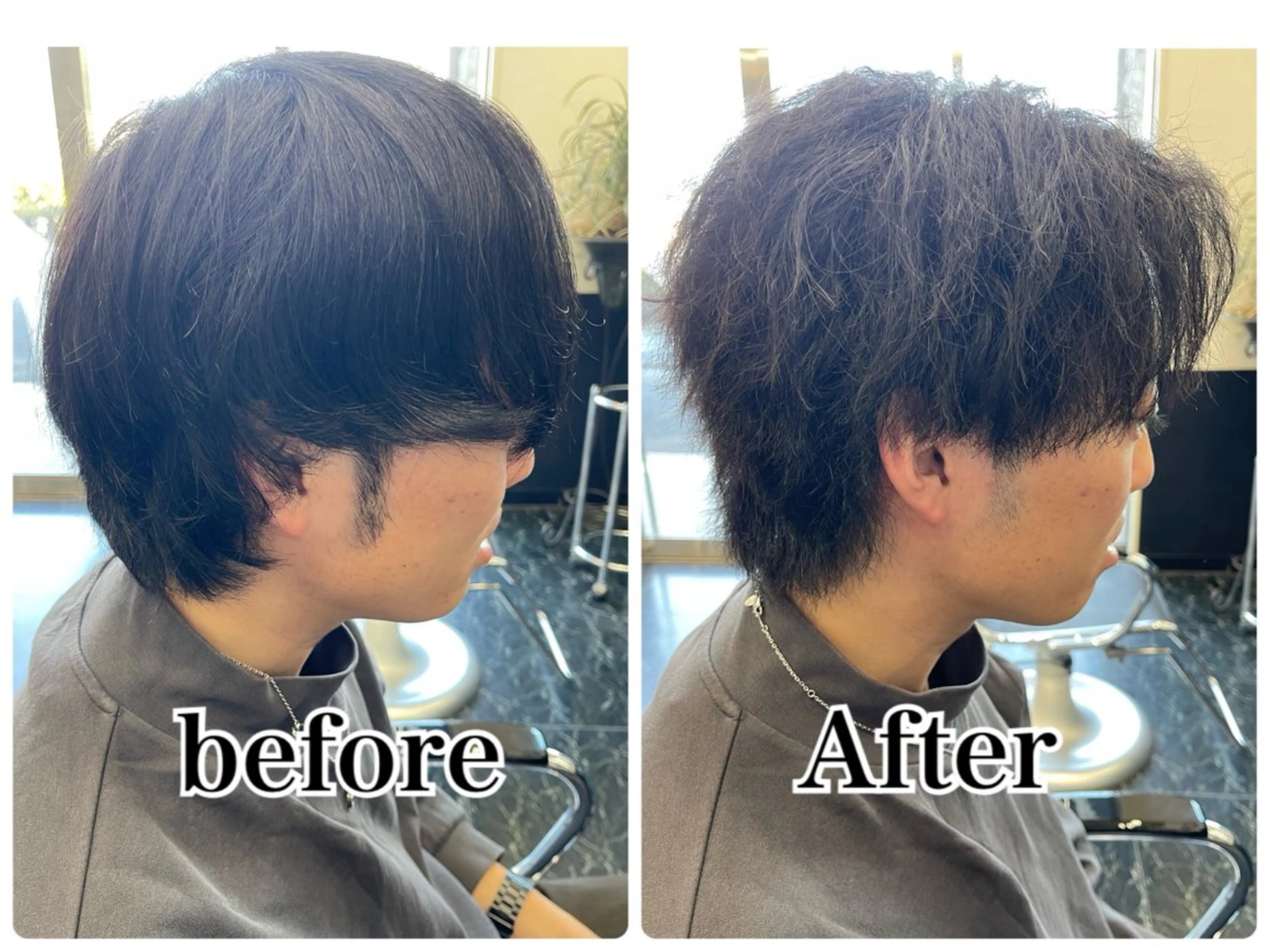 ショート パーマ メンズ くせ毛 カット パーマ トリートメント beautystadium529所属・高橋 裕利のヘアスタイル