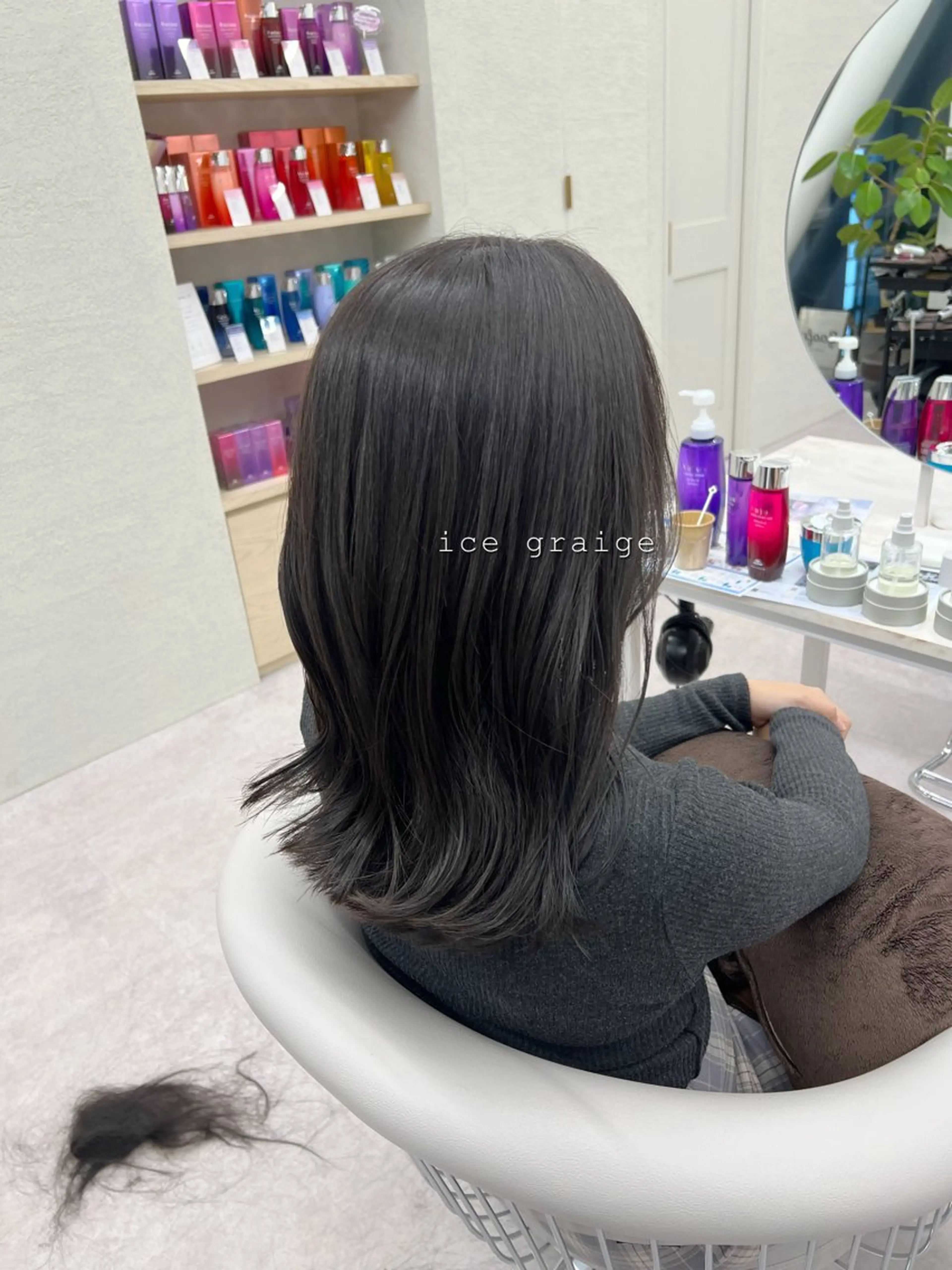 セミロング カラー 透明感カラー カット ヘアカラー トリートメント 美髪矯正/髪質改善/ 艶髪🤍伊藤梨紗のヘアスタイル