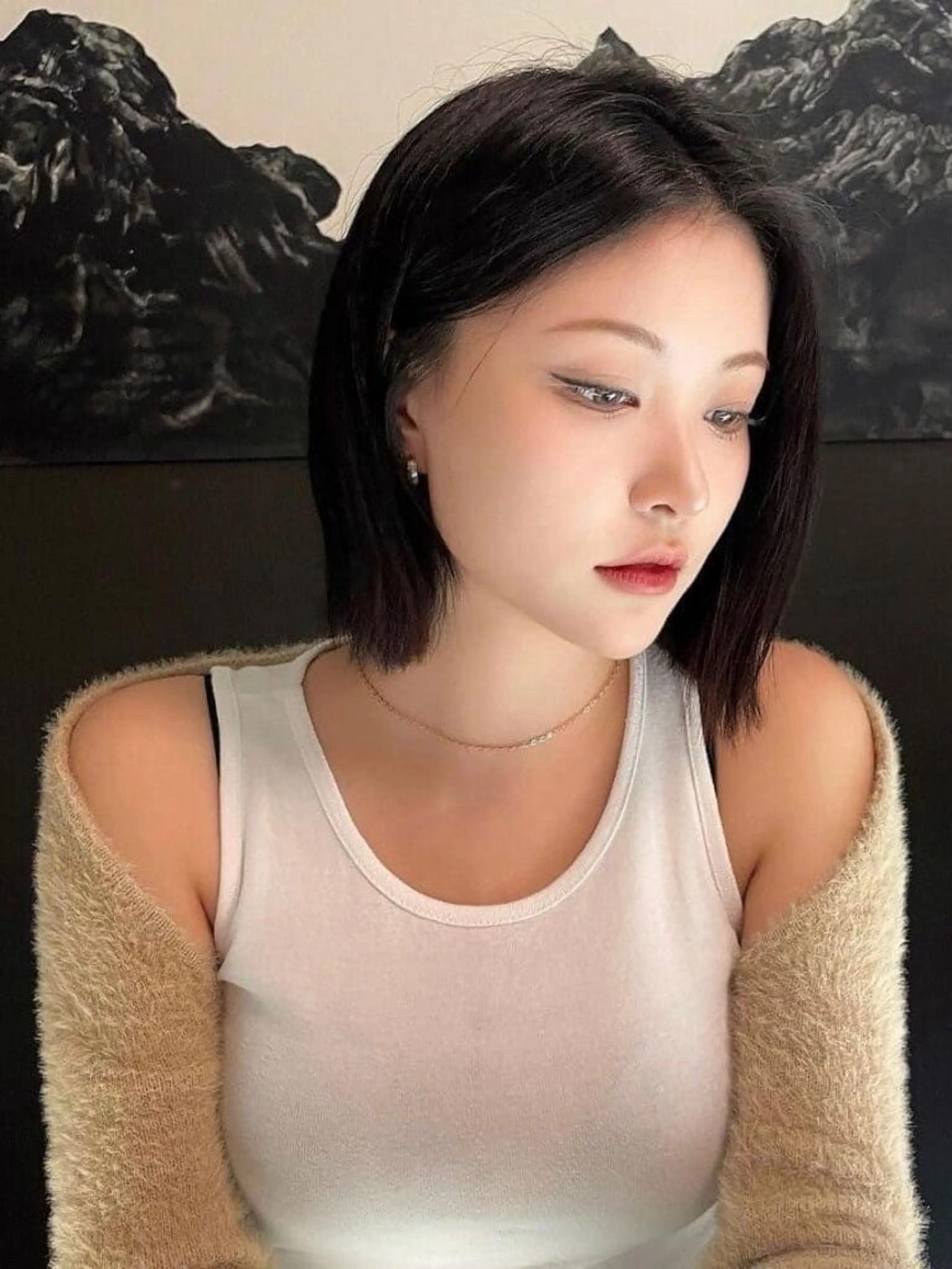 ショート 海野翔吾🇨🇳 ワンホンレイヤーのヘアスタイル